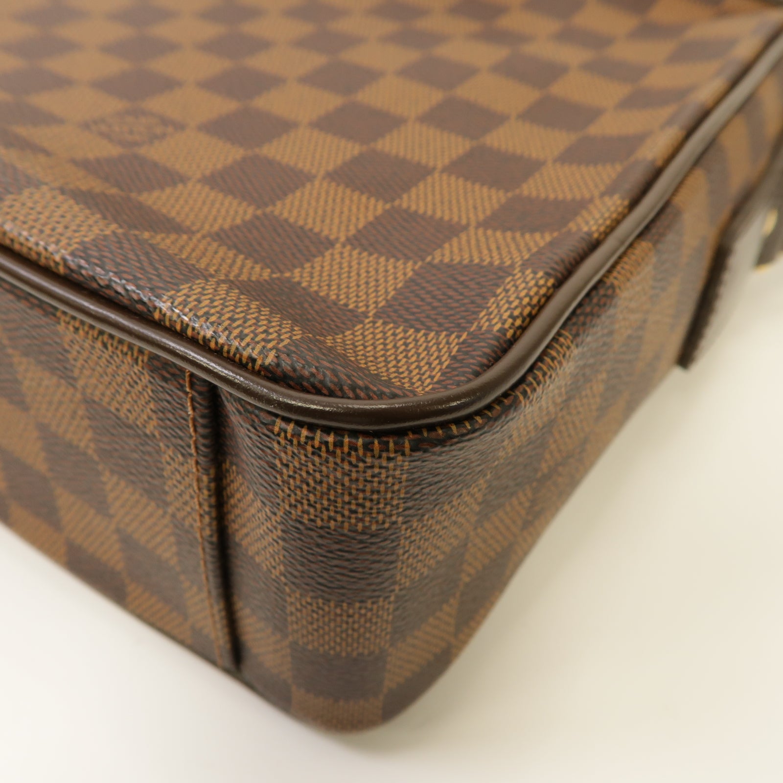 LOUIS VUITTON 【激減優惠】Damier Shelton GM金扣肩背袋啡色