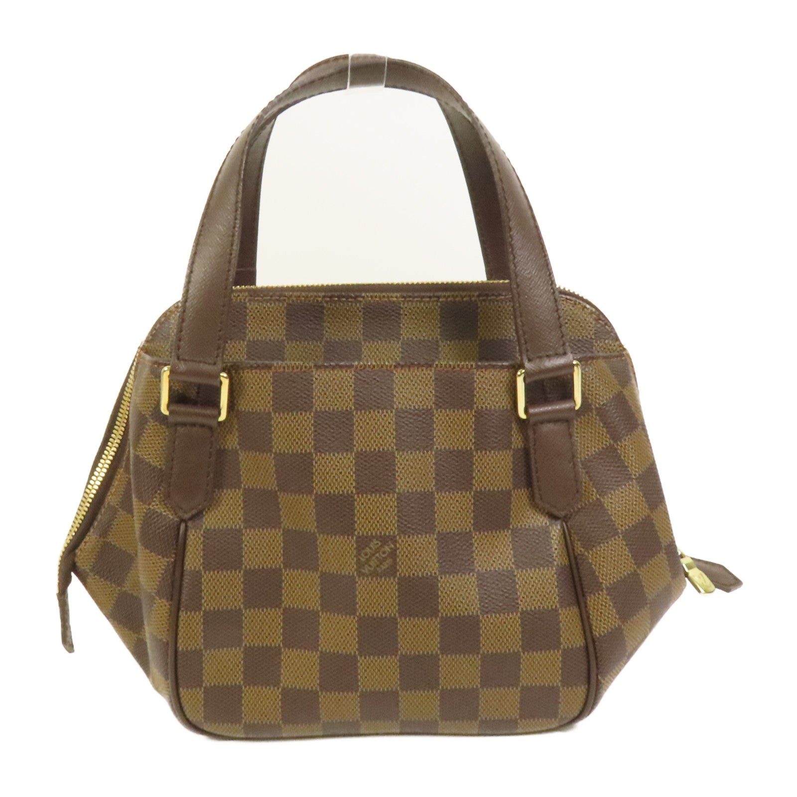 LOUIS VUITTON Damier Belem PM金扣手挽袋