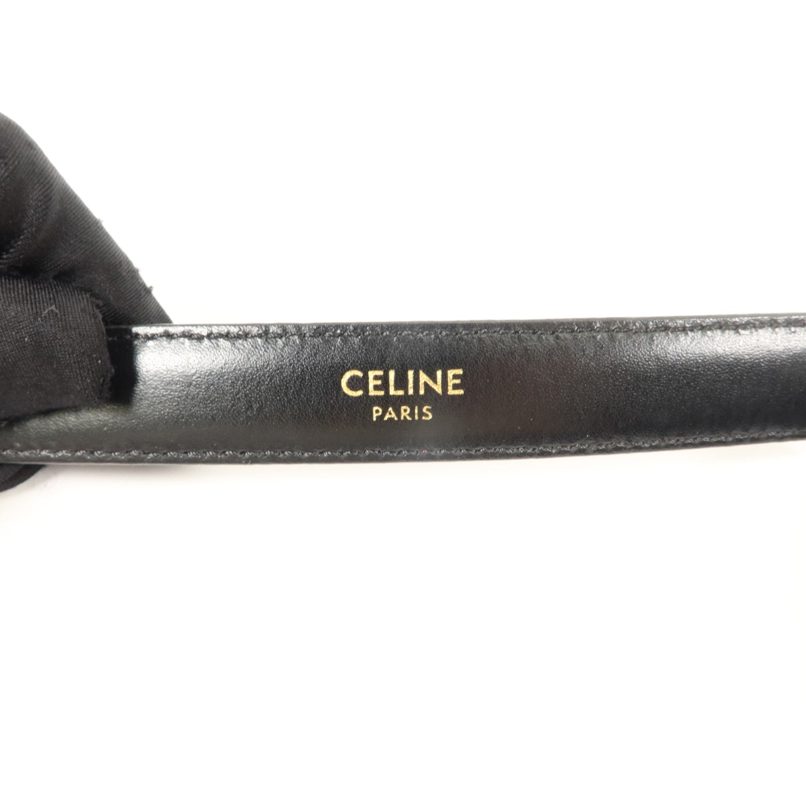 CELINE 牛皮皮革Triomphe Belt 80cm皮帶