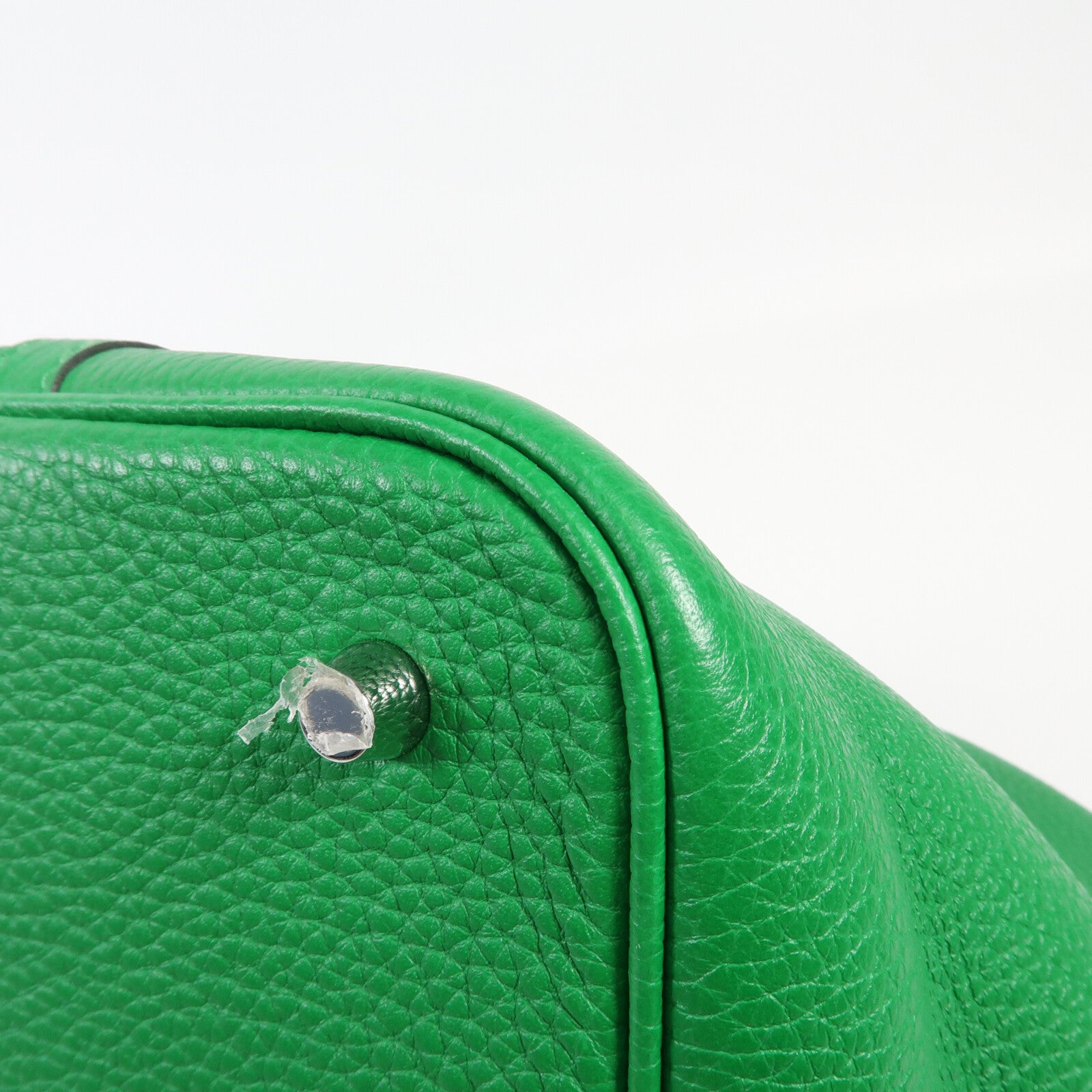 HERMES Clemence皮革Picotin MM銀扣手挽袋