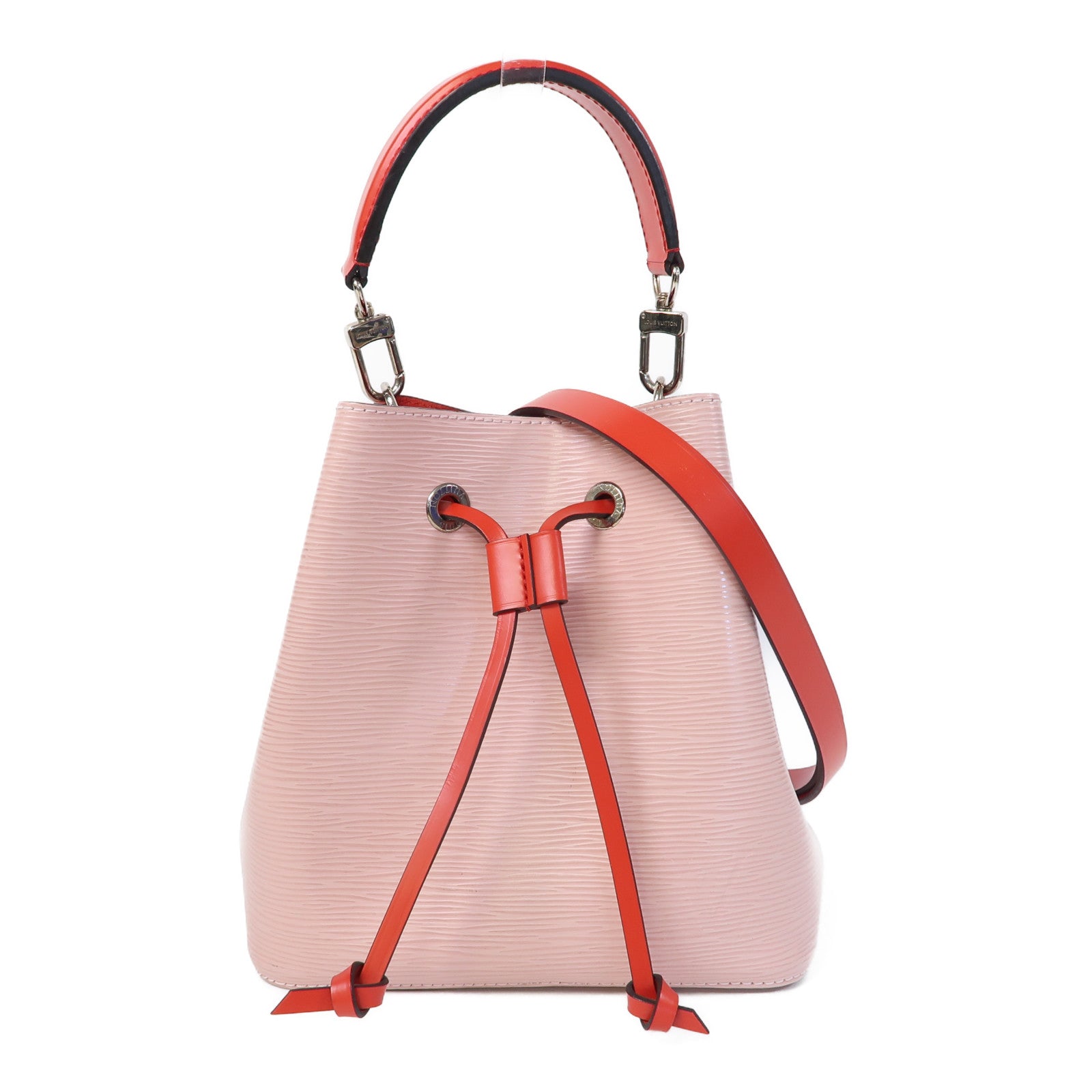 LOUIS VUITTON 【激減優惠】Epi Neo Noe BB銀扣手挽肩背兩用袋粉紅色/紅色