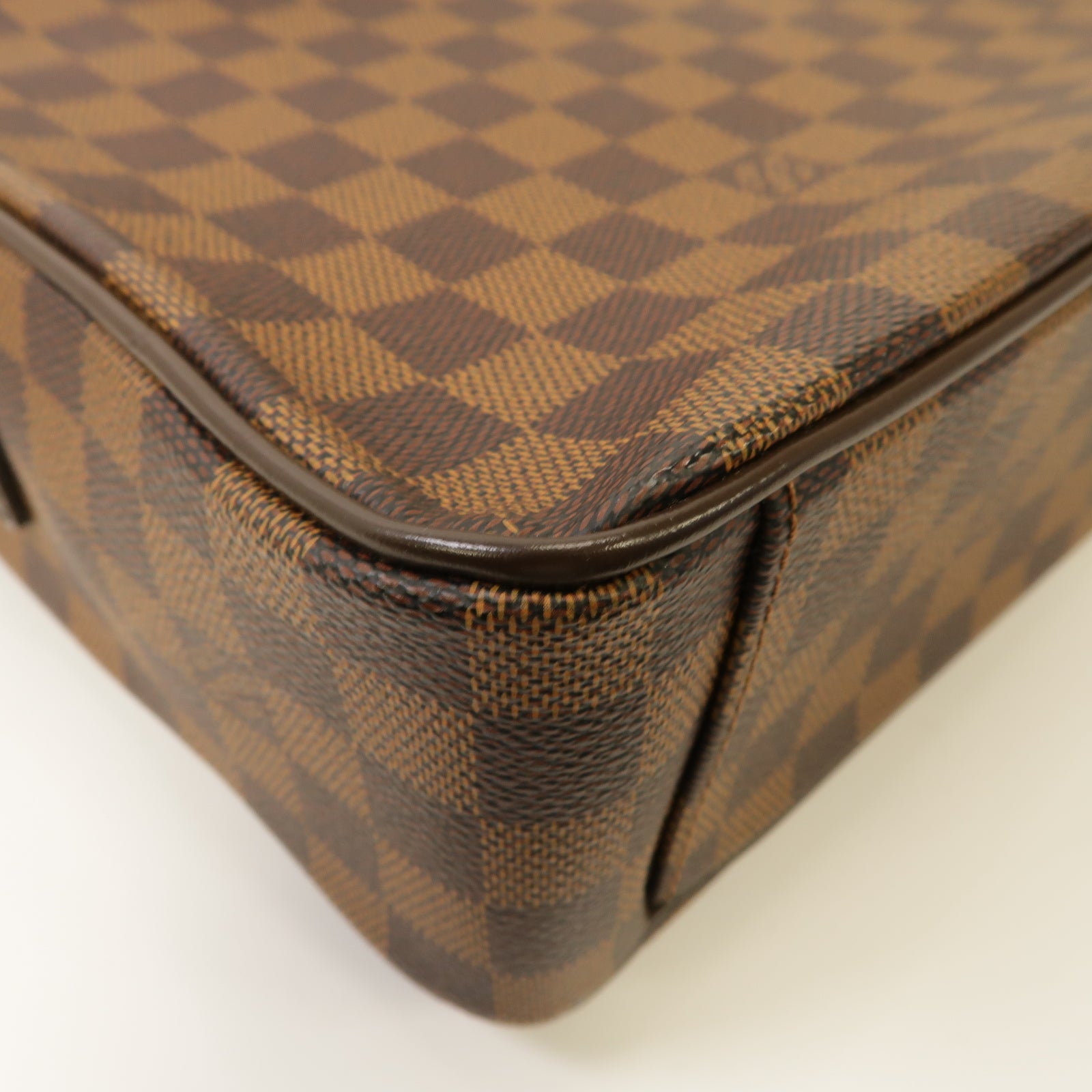 LOUIS VUITTON 【激減優惠】Damier Shelton GM金扣肩背袋啡色