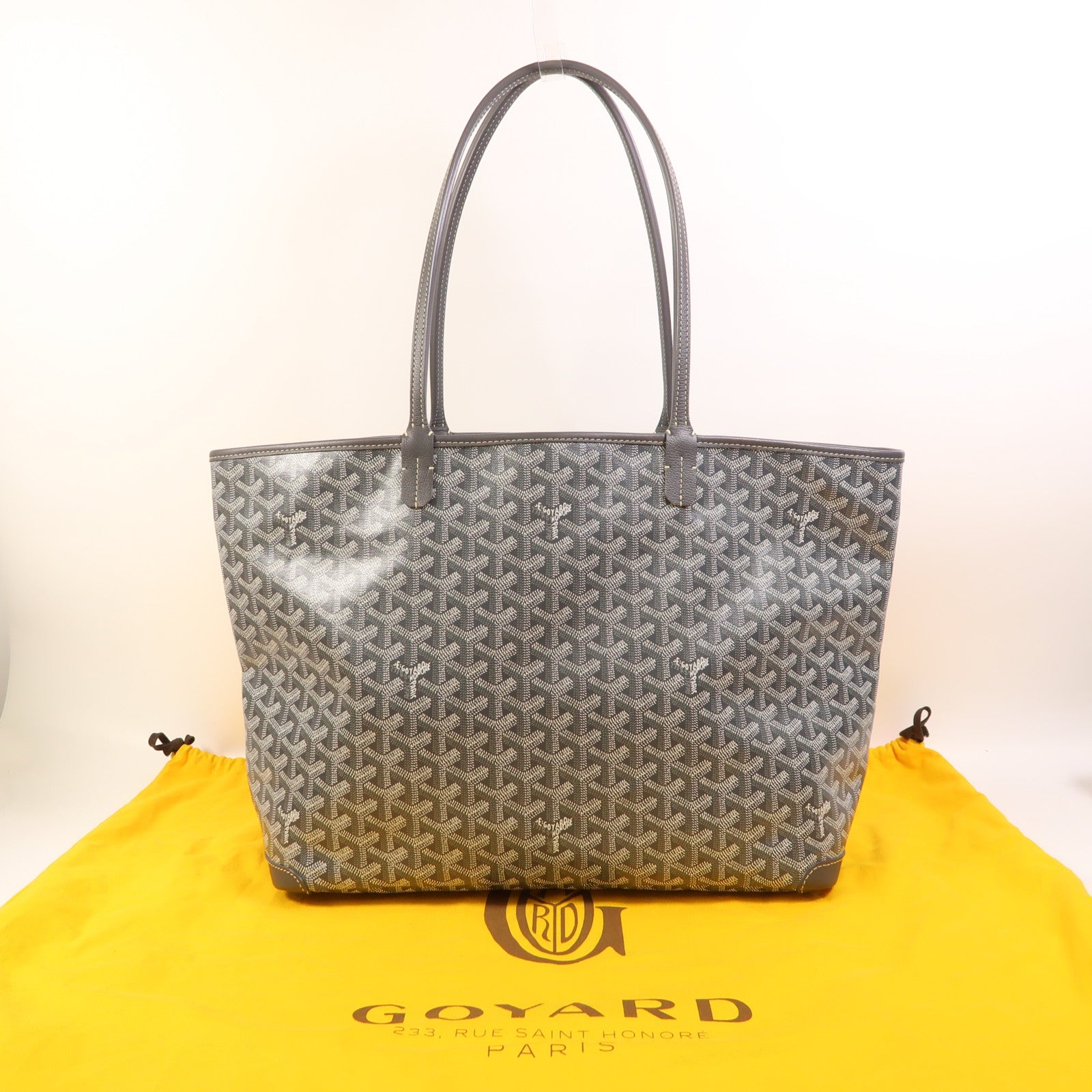 GOYARD 塗層帆布Artis MM銀扣肩背袋