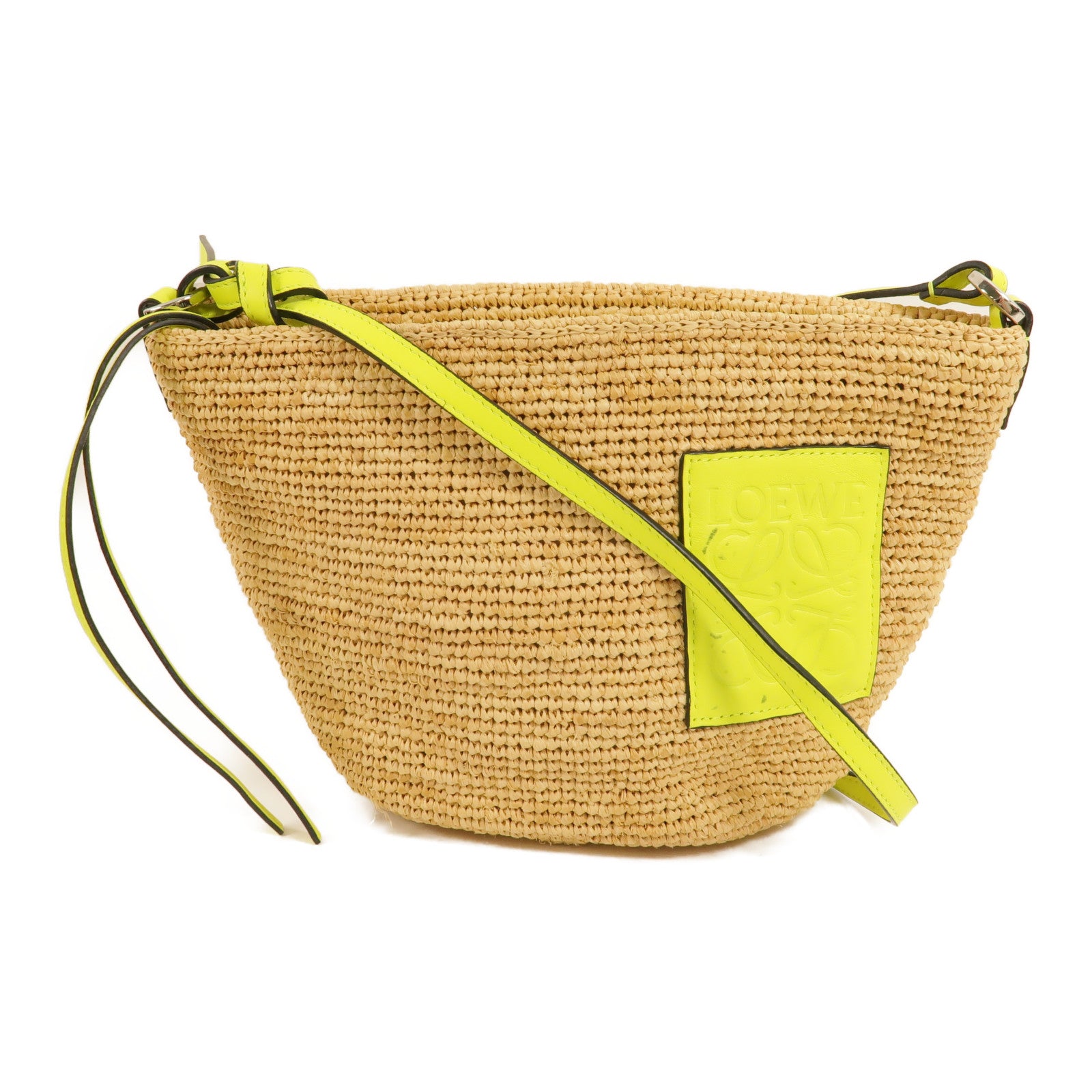 LOEWE Raffia Slit Pochette肩背袋