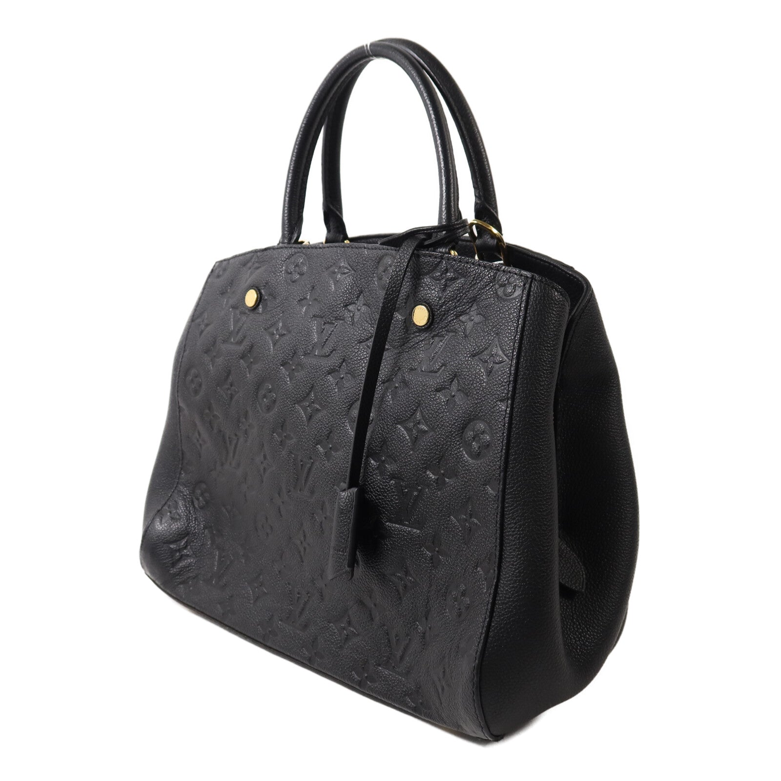 LOUIS VUITTON Monogram Empreinte Montaigne MM手挽肩背兩用袋