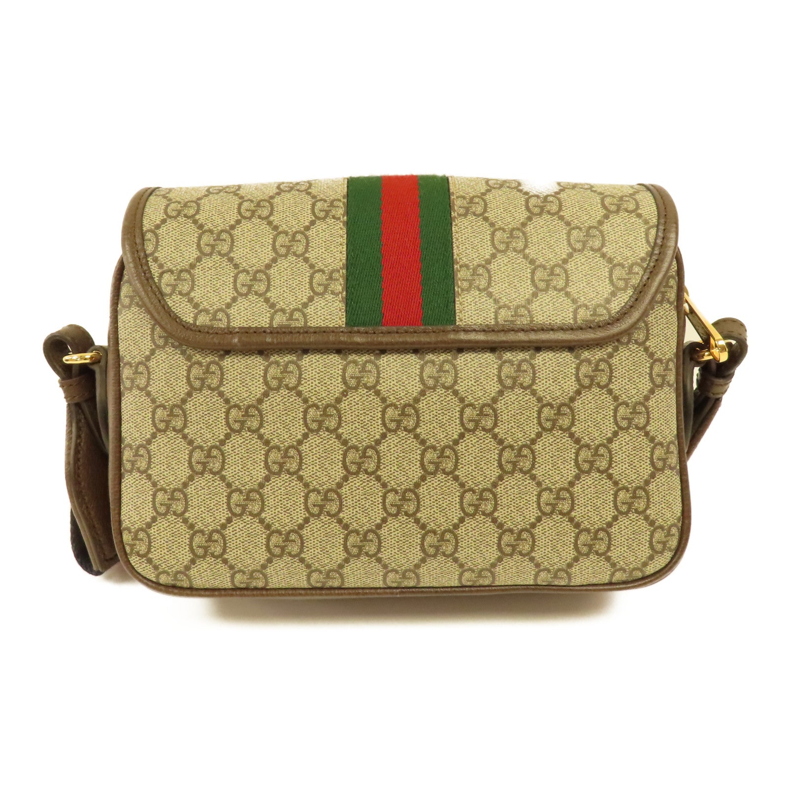 GUCCI 塗層帆布Ophidia GG金扣肩背袋