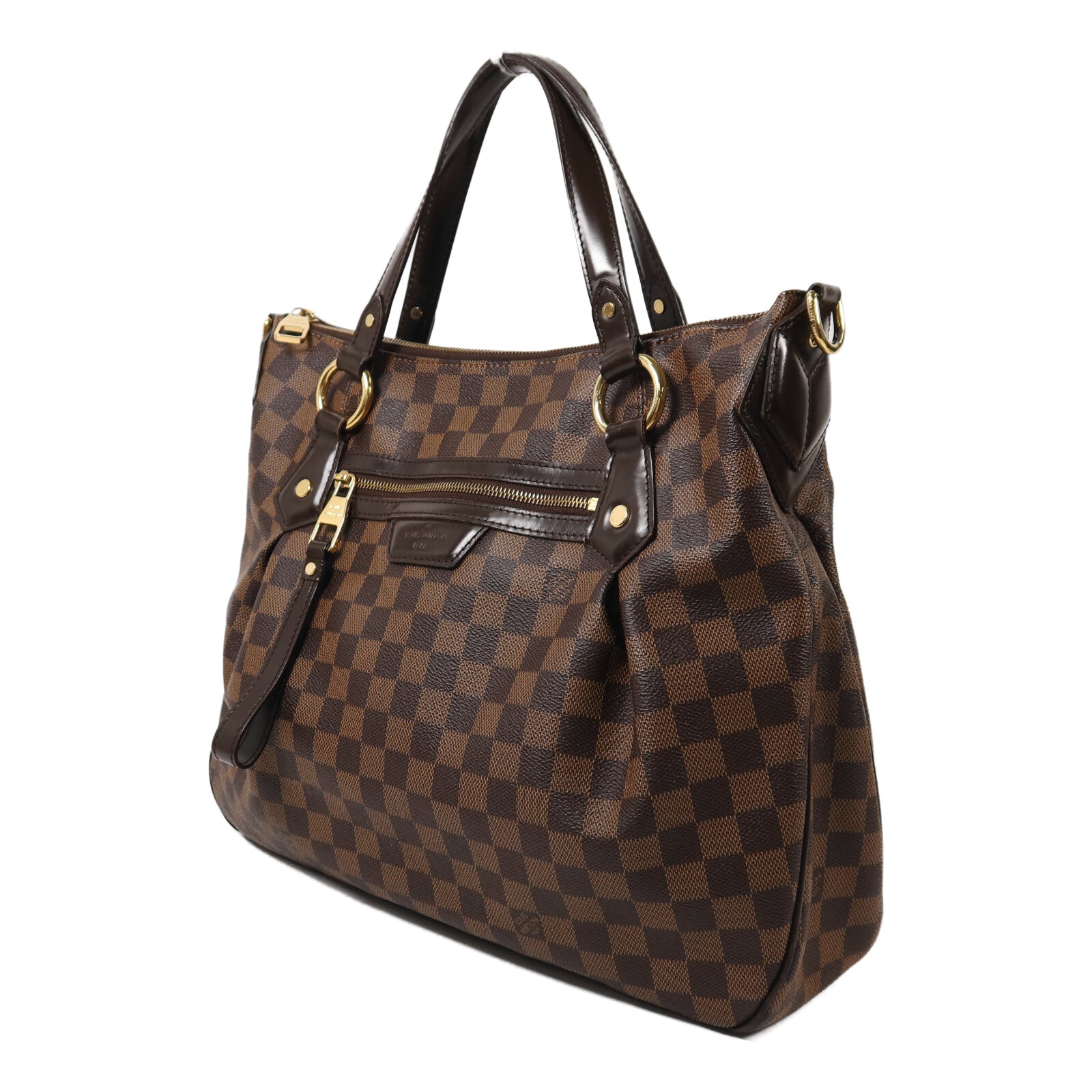 LOUIS VUITTON 【激減優惠】Damier Evora MM金扣手挽肩背兩用袋