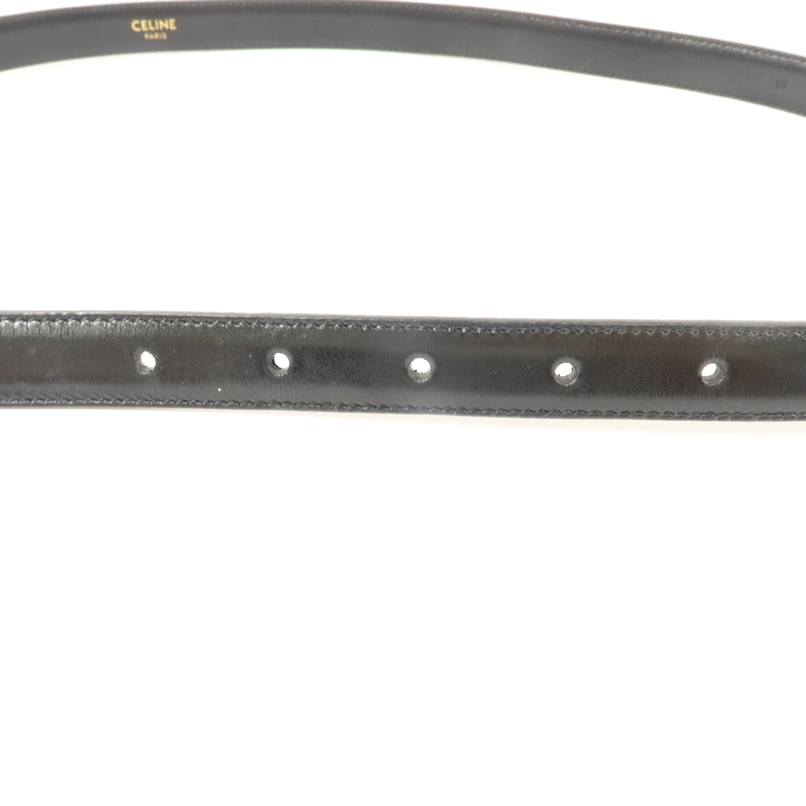 CELINE 牛皮皮革Triomphe Belt 80cm皮帶