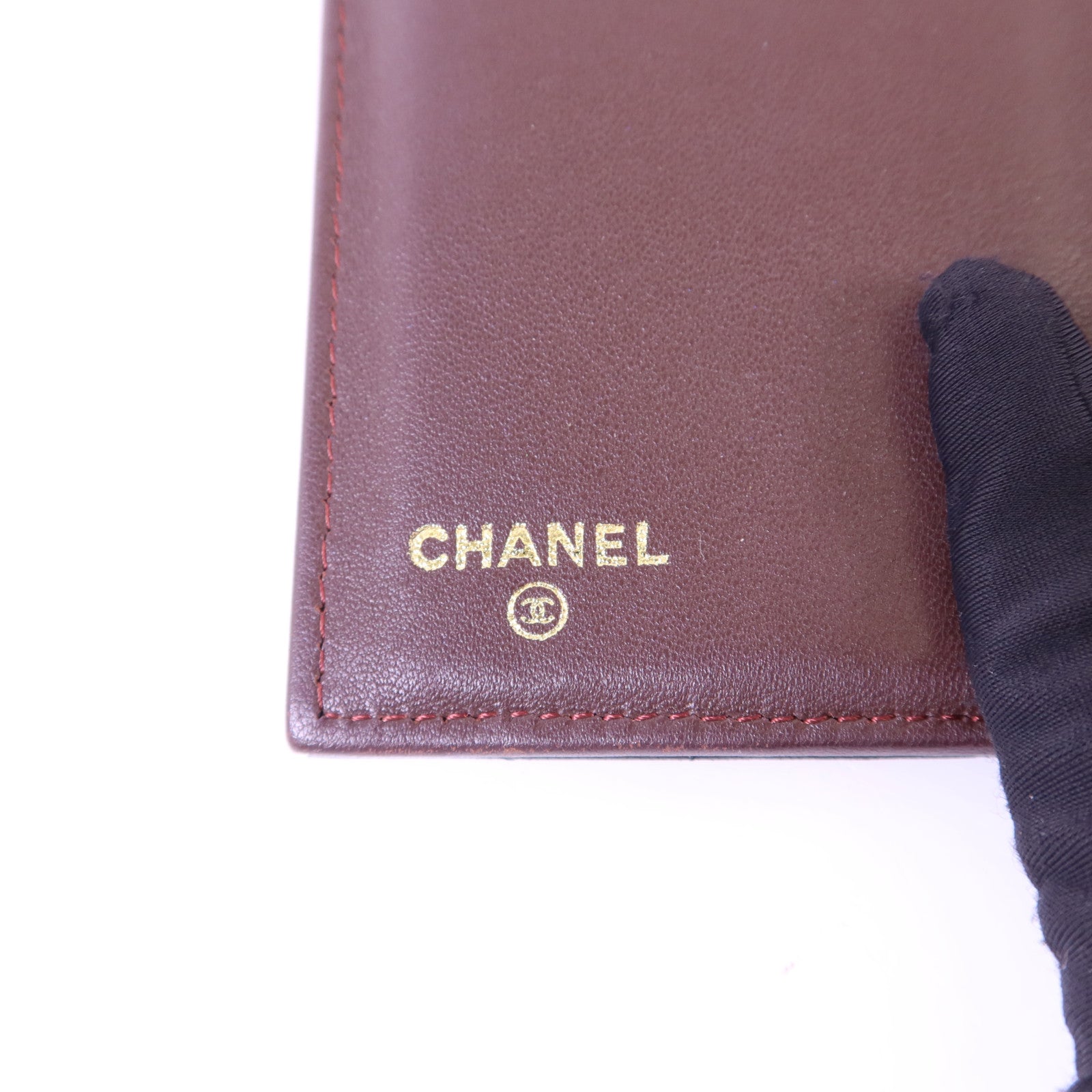 CHANEL 【激減優惠】羊皮皮革Long Wallet金扣長錢包