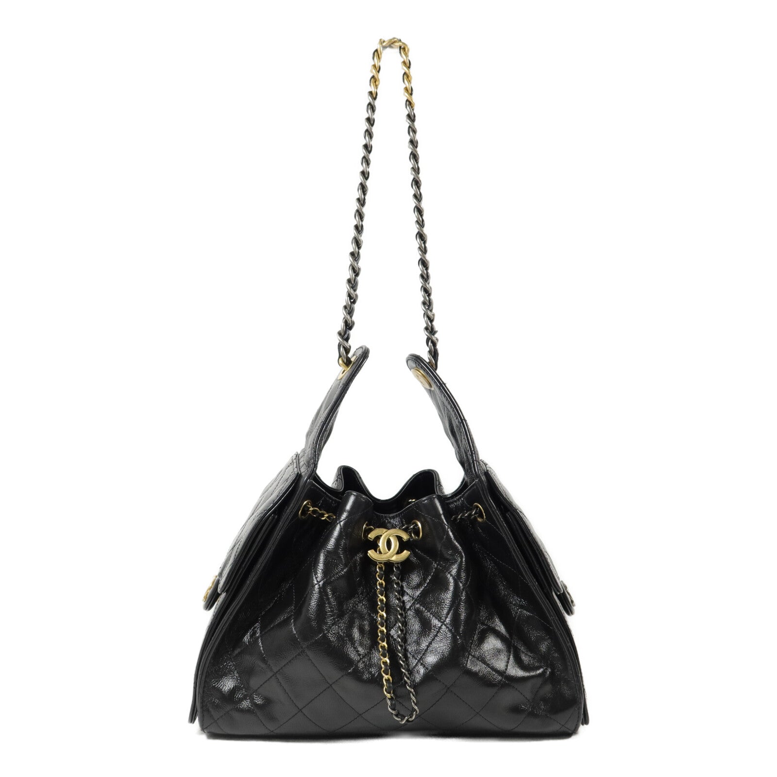 CHANEL 牛皮皮革Chanel 25 Small鏈帶肩背袋