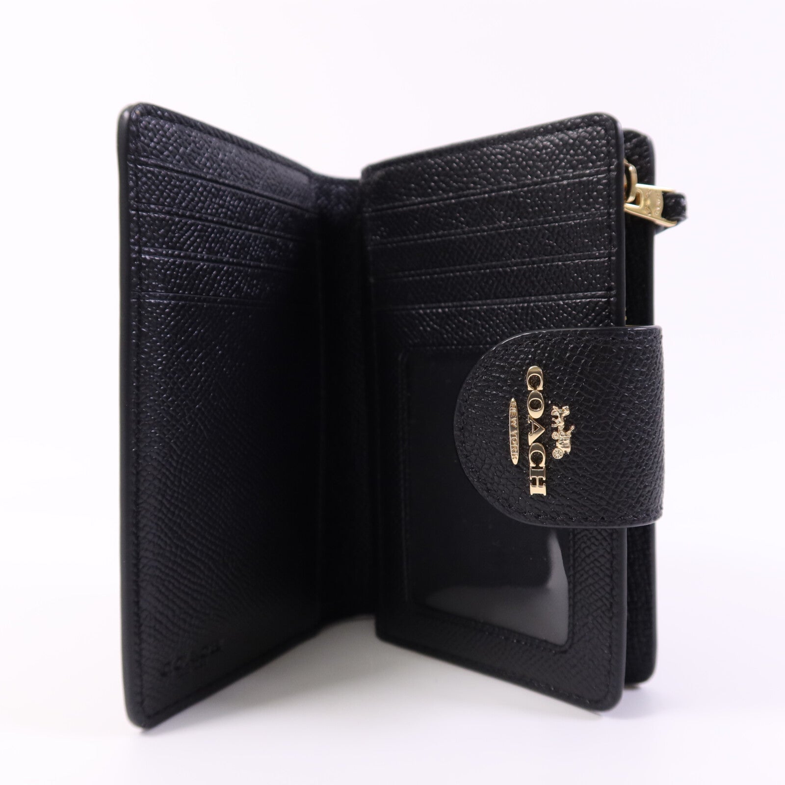 COACH 牛皮皮革Wallet金扣錢包