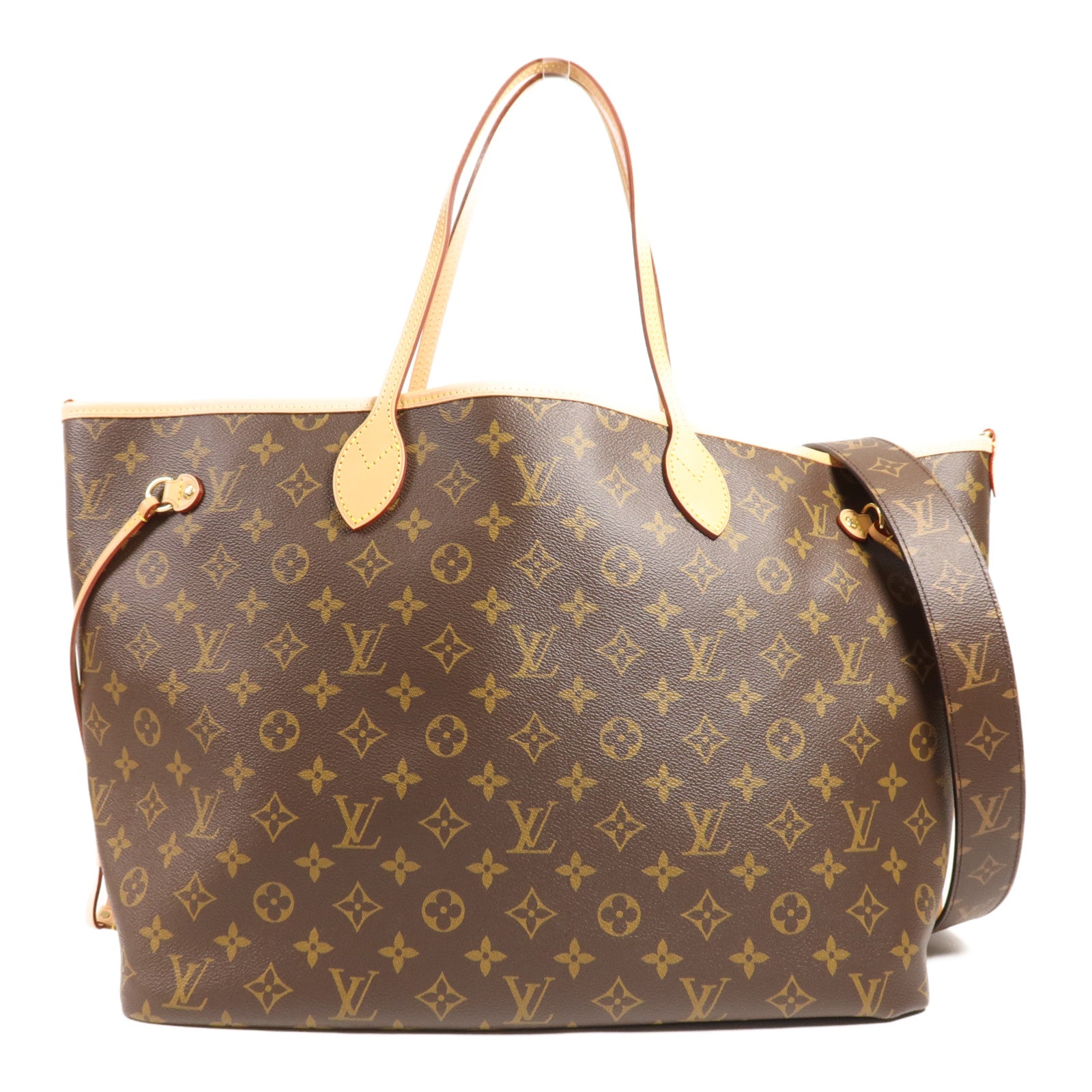 LOUIS VUITTON Monogram Neverfull Bandouliere Inside Out GM金扣手挽肩背兩用袋