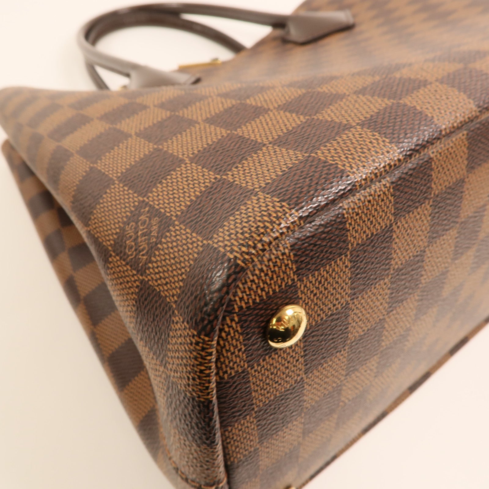 LOUIS VUITTON Damier Kensington金扣手挽肩背兩用袋