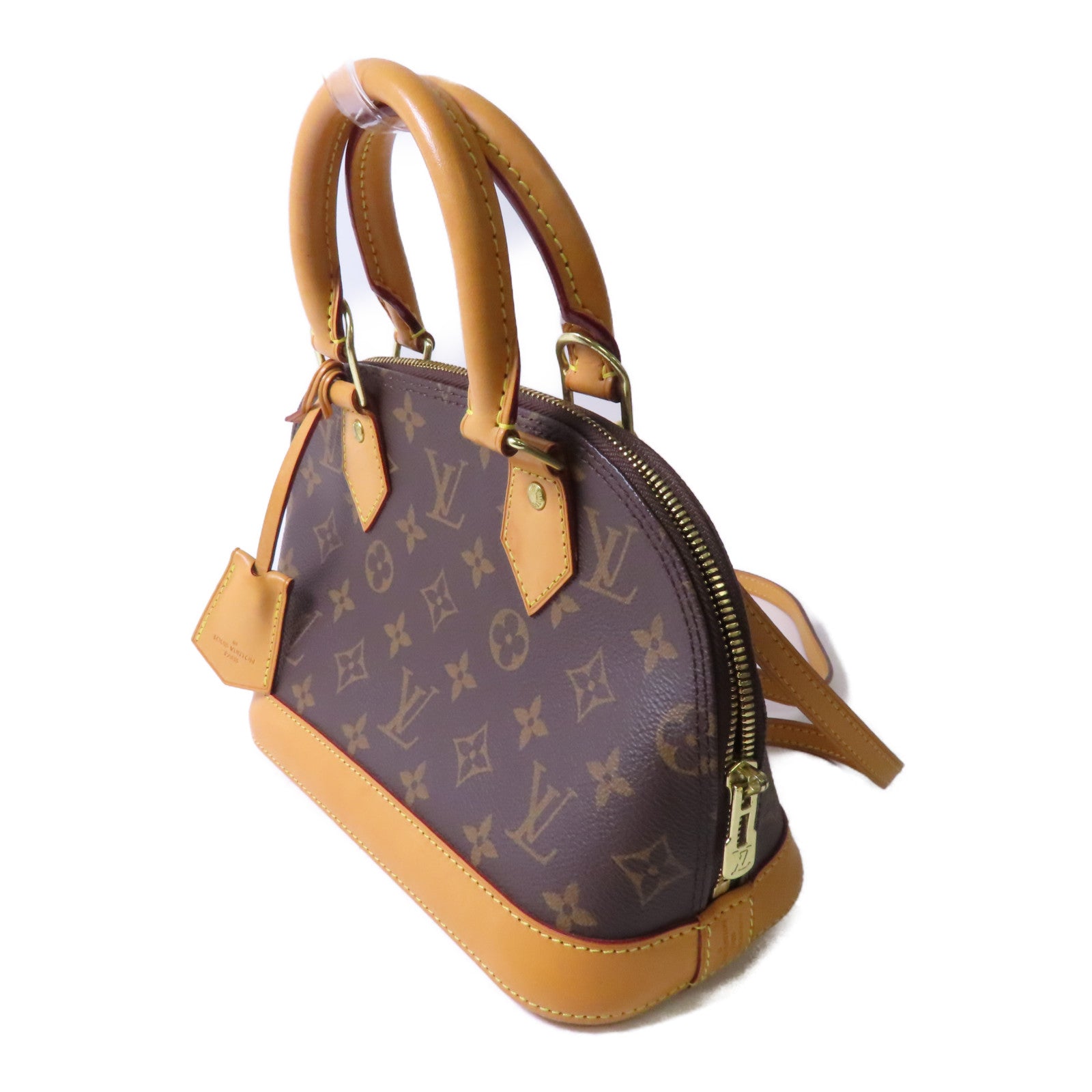 LOUIS VUITTON 【激減優惠】Monogram Alma BB金扣手挽肩背兩用袋啡色