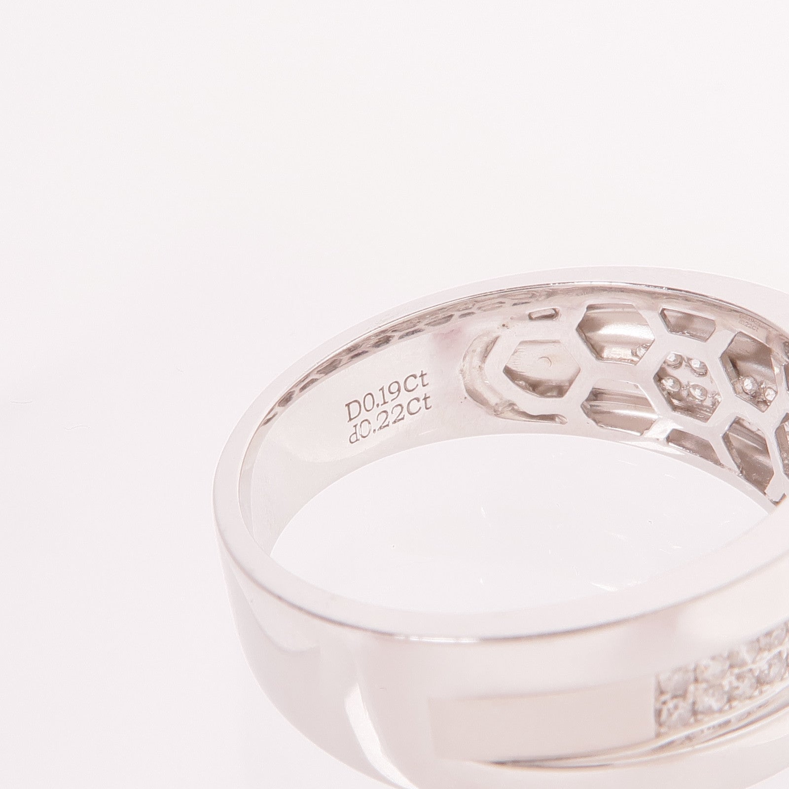 JEWELRY 【激減優惠】18K白金Diamond Ring鑽石戒指US#8.75