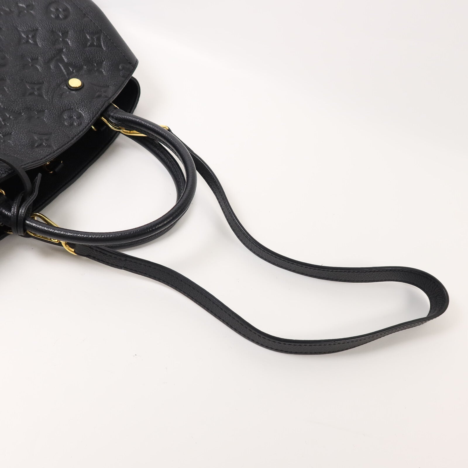LOUIS VUITTON Monogram Empreinte Montaigne MM手挽肩背兩用袋