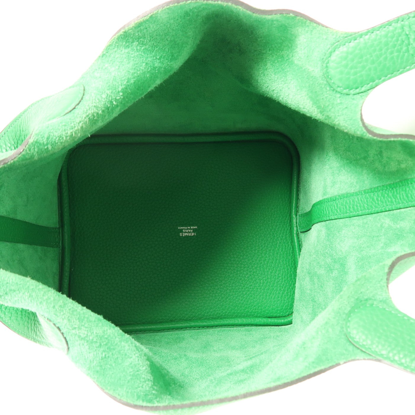 HERMES Clemence皮革Picotin MM銀扣手挽袋