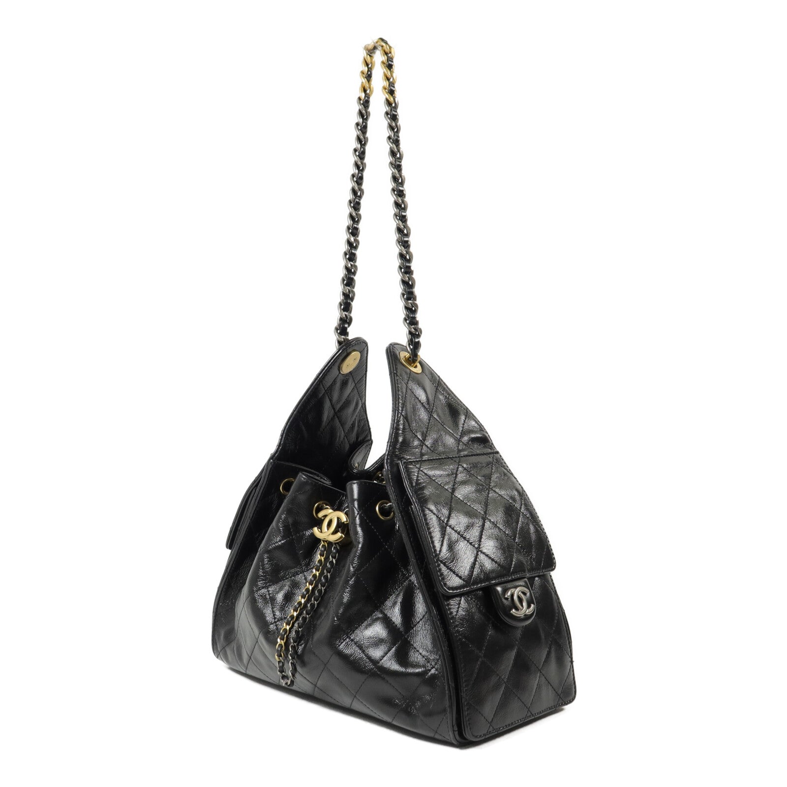 CHANEL 牛皮皮革Chanel 25 Small鏈帶肩背袋