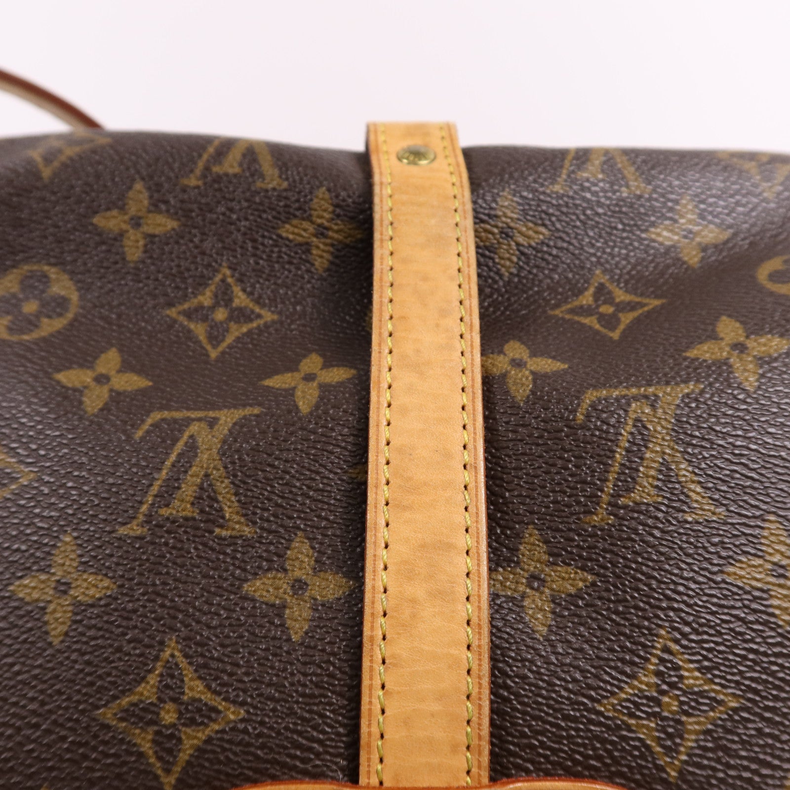 LOUIS VUITTON Monogram Saumur 30金扣肩背袋