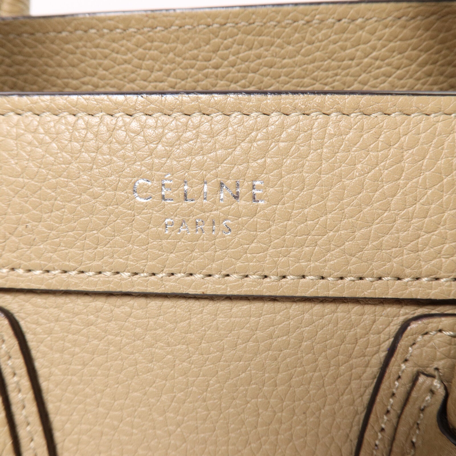 CELINE 牛皮皮革Nano Luggage手挽肩背兩用袋