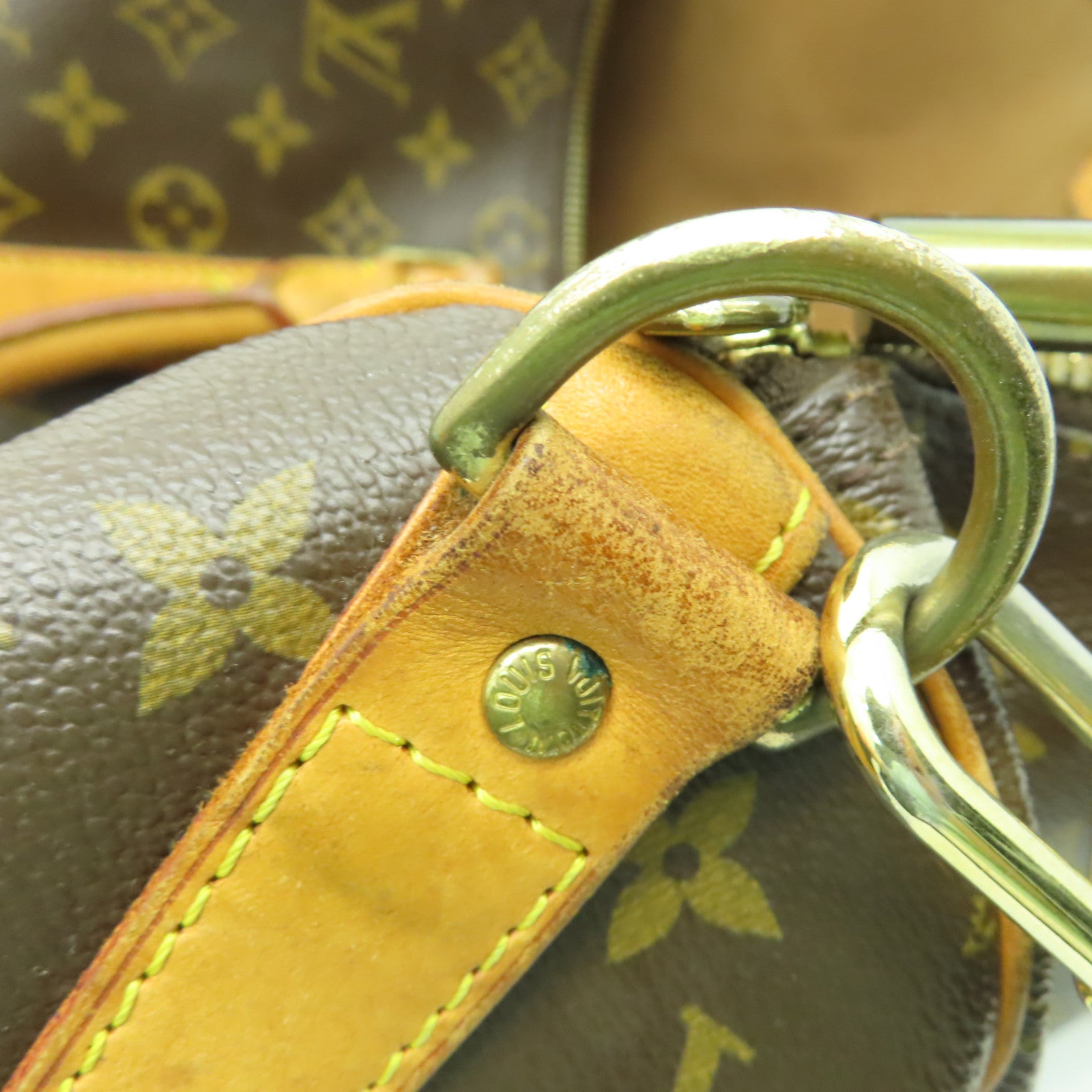LOUIS VUITTON 【激減優惠】Monogram Keepall 45 Bandouliere金扣波士頓包棕色