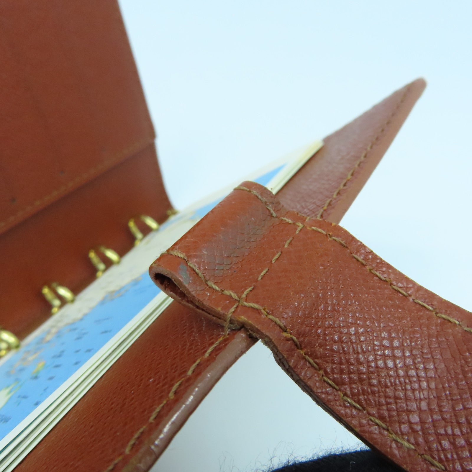 LOUIS VUITTON Epi Agenda PM金扣記事簿套啡色