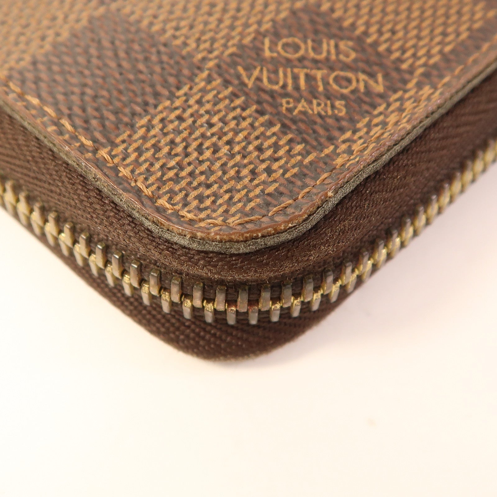 LOUIS VUITTON Damier Zippy Long Wallet金扣長錢包