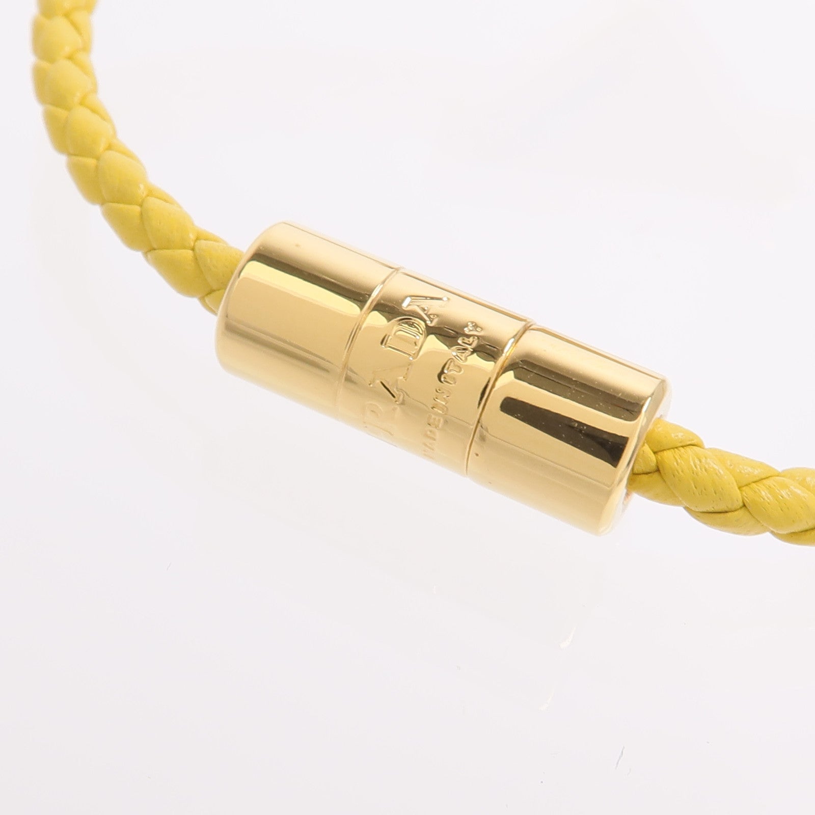 PRADA 牛皮皮革Braided Bracelet手帶