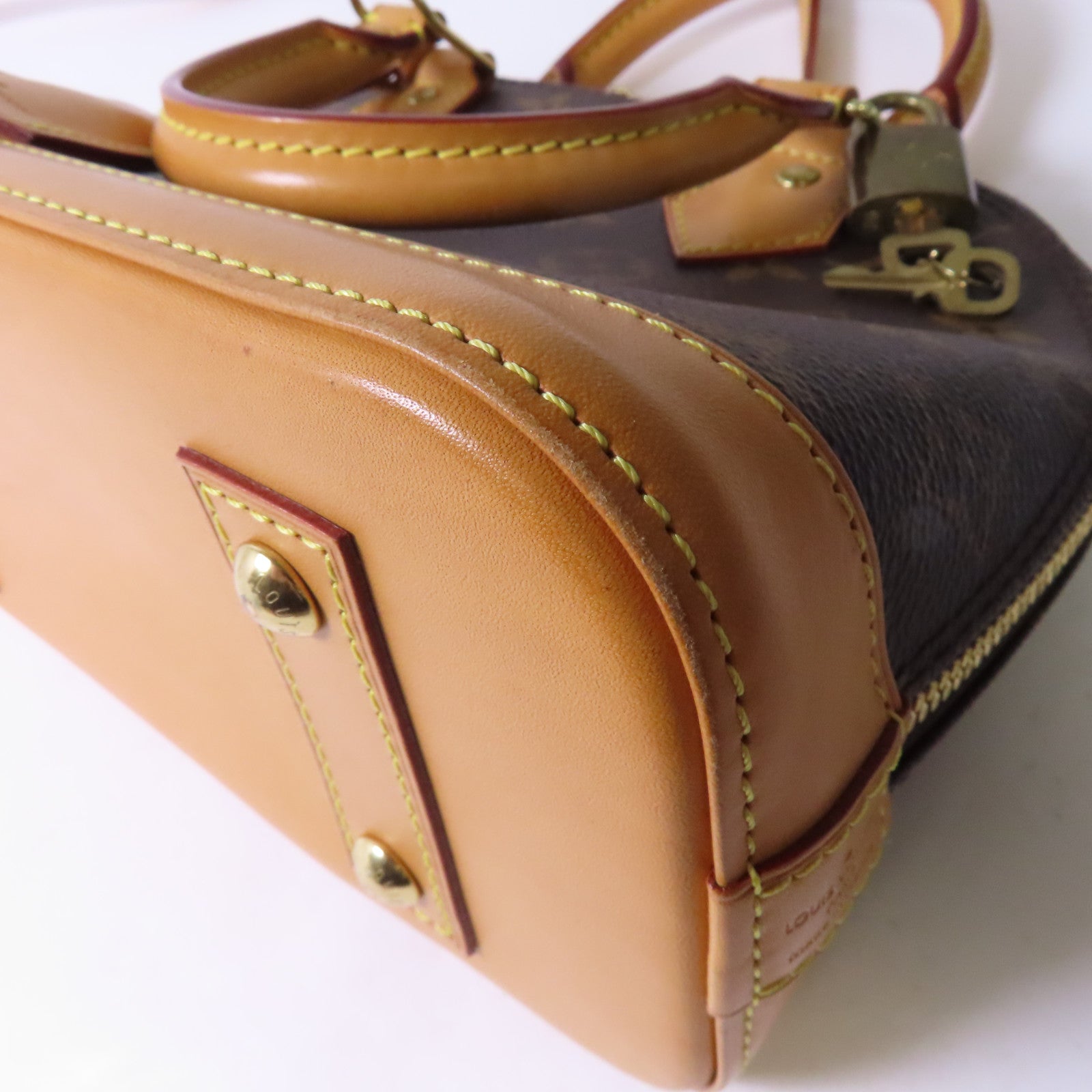 LOUIS VUITTON 【激減優惠】Monogram Alma BB金扣手挽肩背兩用袋啡色