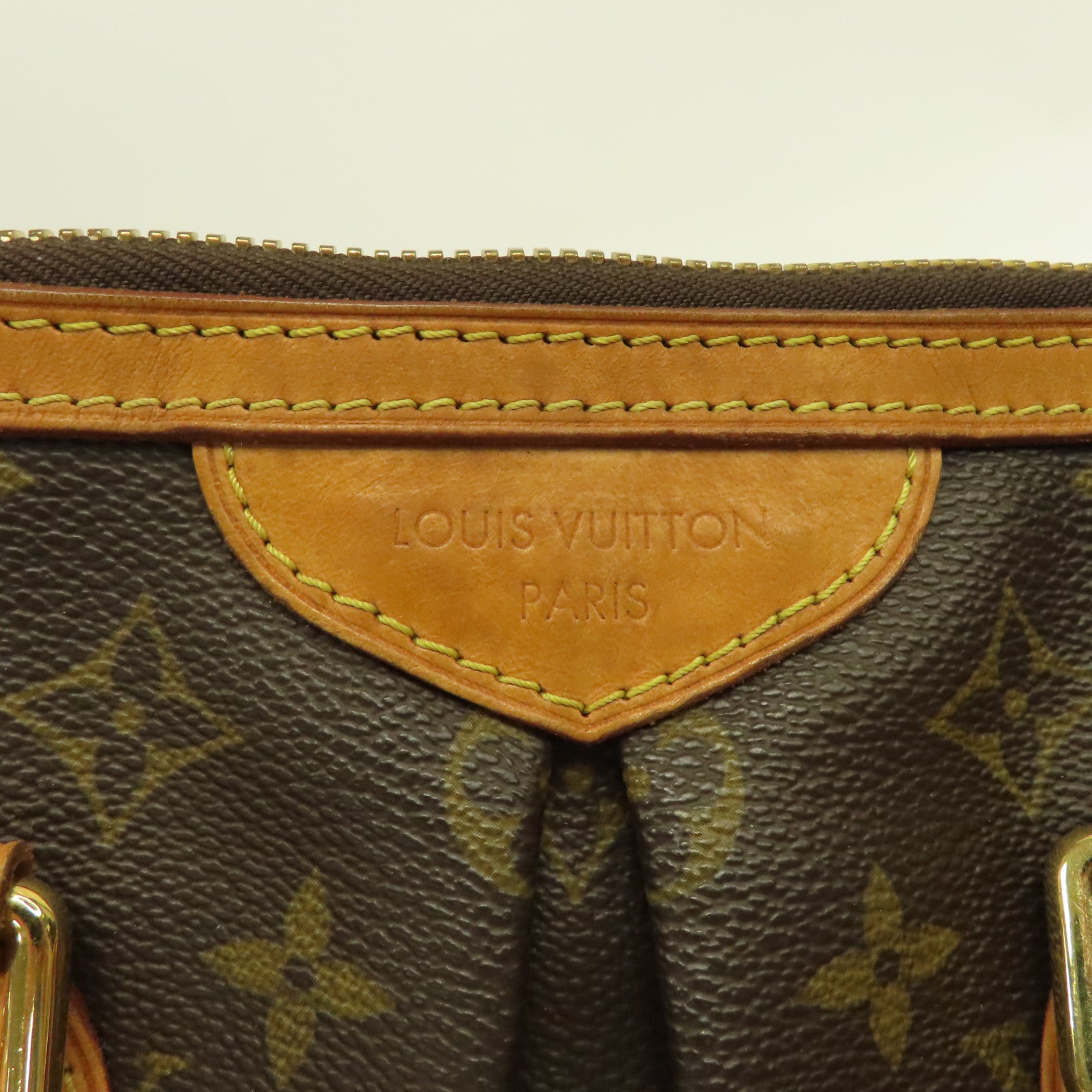 LOUIS VUITTON Monogram Palermo PM金扣手挽肩背兩用袋啡色