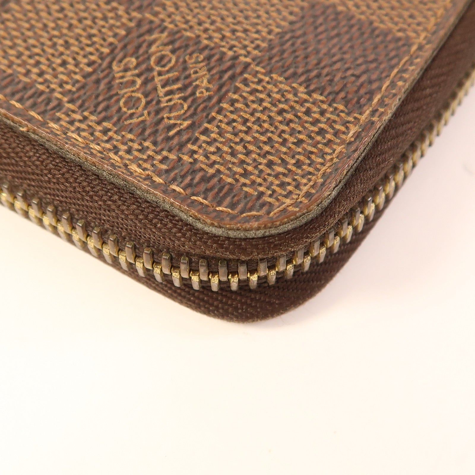 LOUIS VUITTON Damier Zippy Long Wallet金扣長錢包