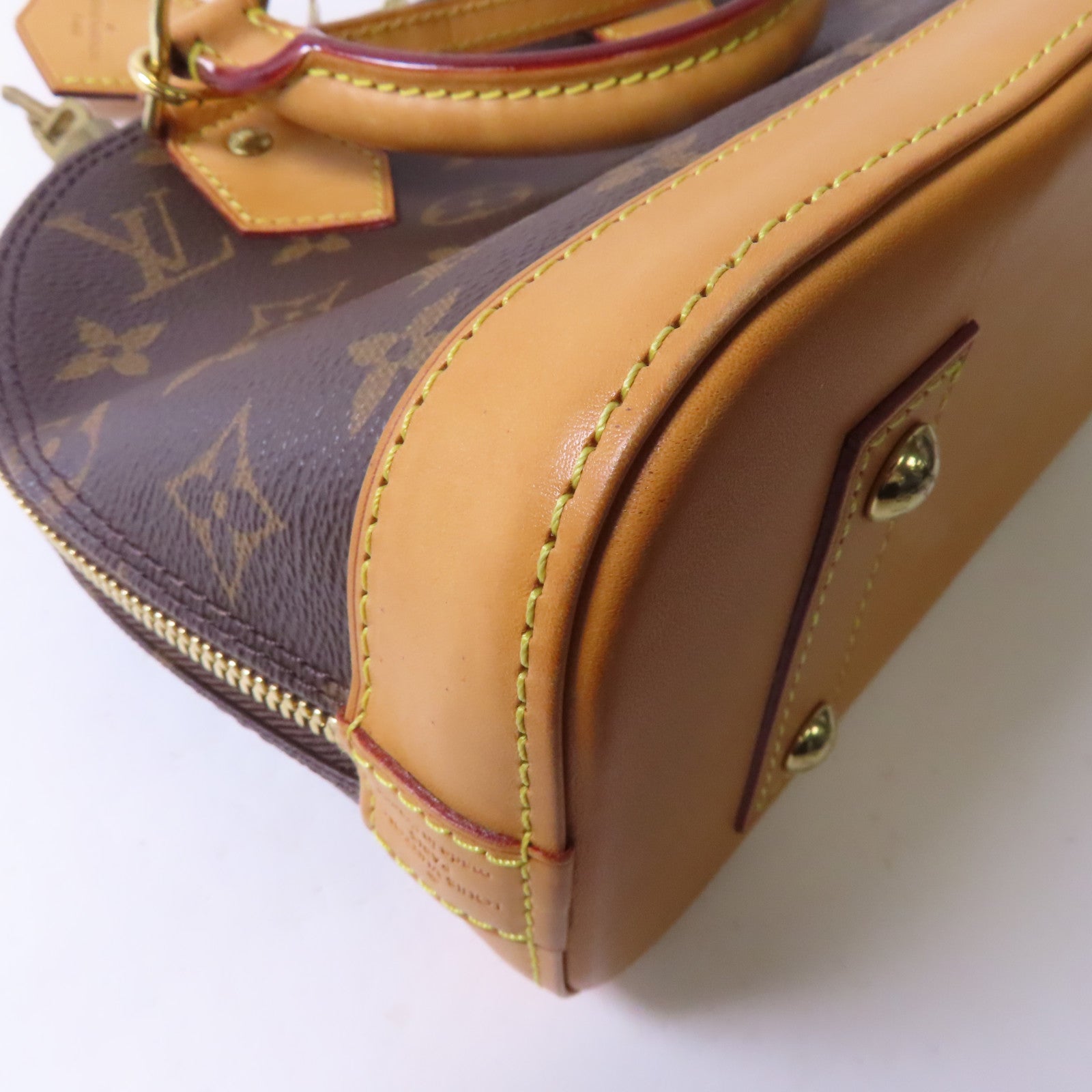 LOUIS VUITTON 【激減優惠】Monogram Alma BB金扣手挽肩背兩用袋啡色