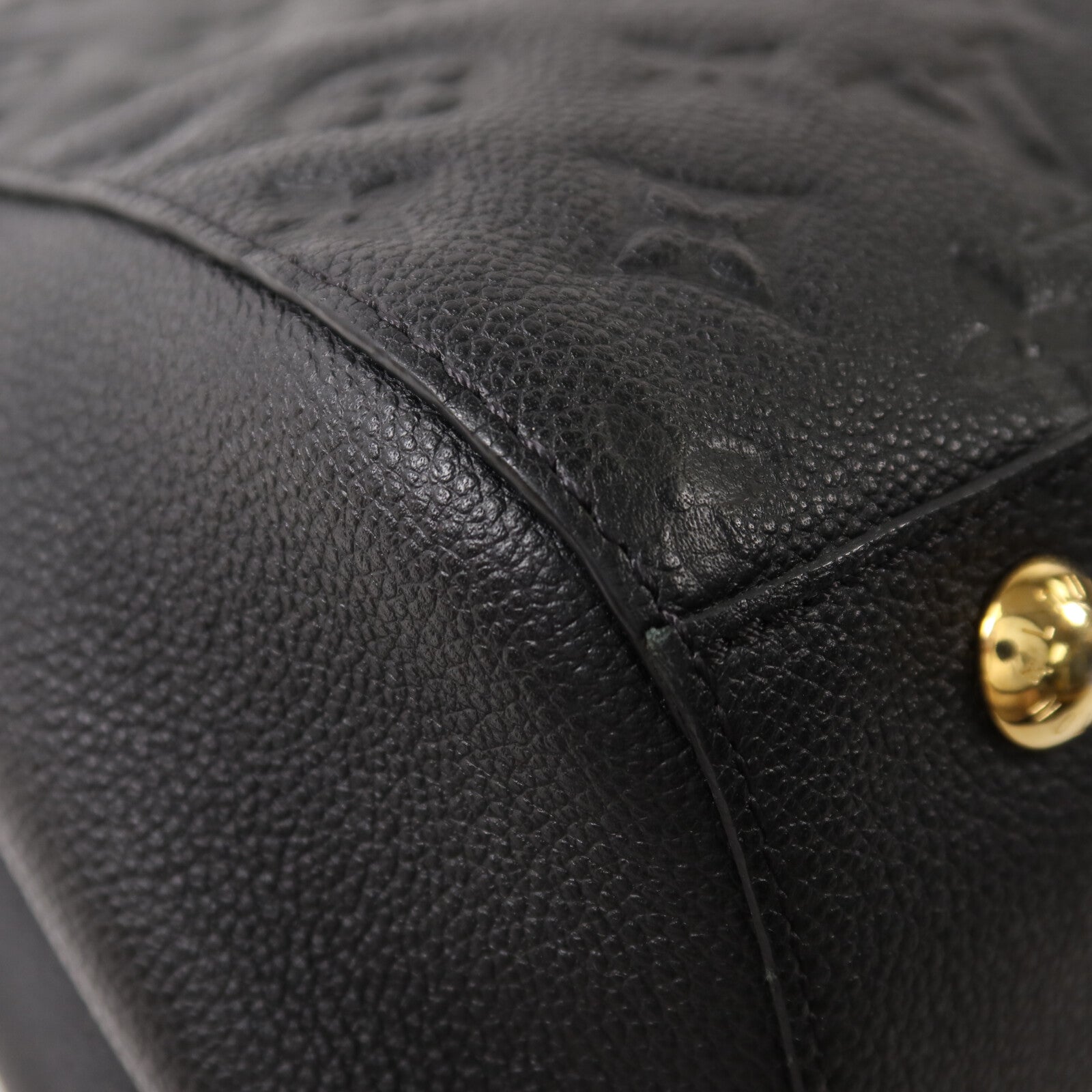 LOUIS VUITTON Monogram Empreinte Montaigne MM手挽肩背兩用袋