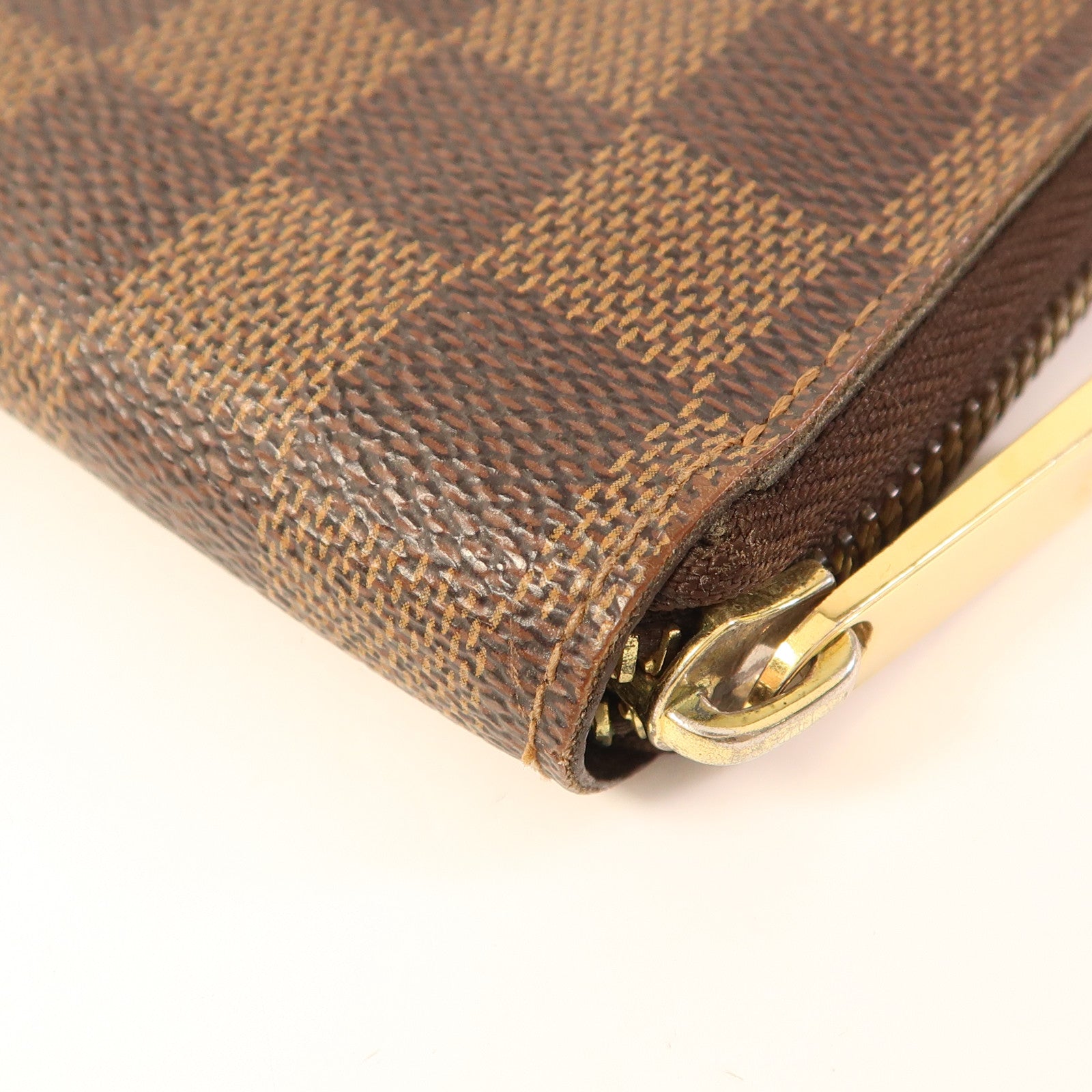 LOUIS VUITTON Damier Zippy Long Wallet金扣長錢包