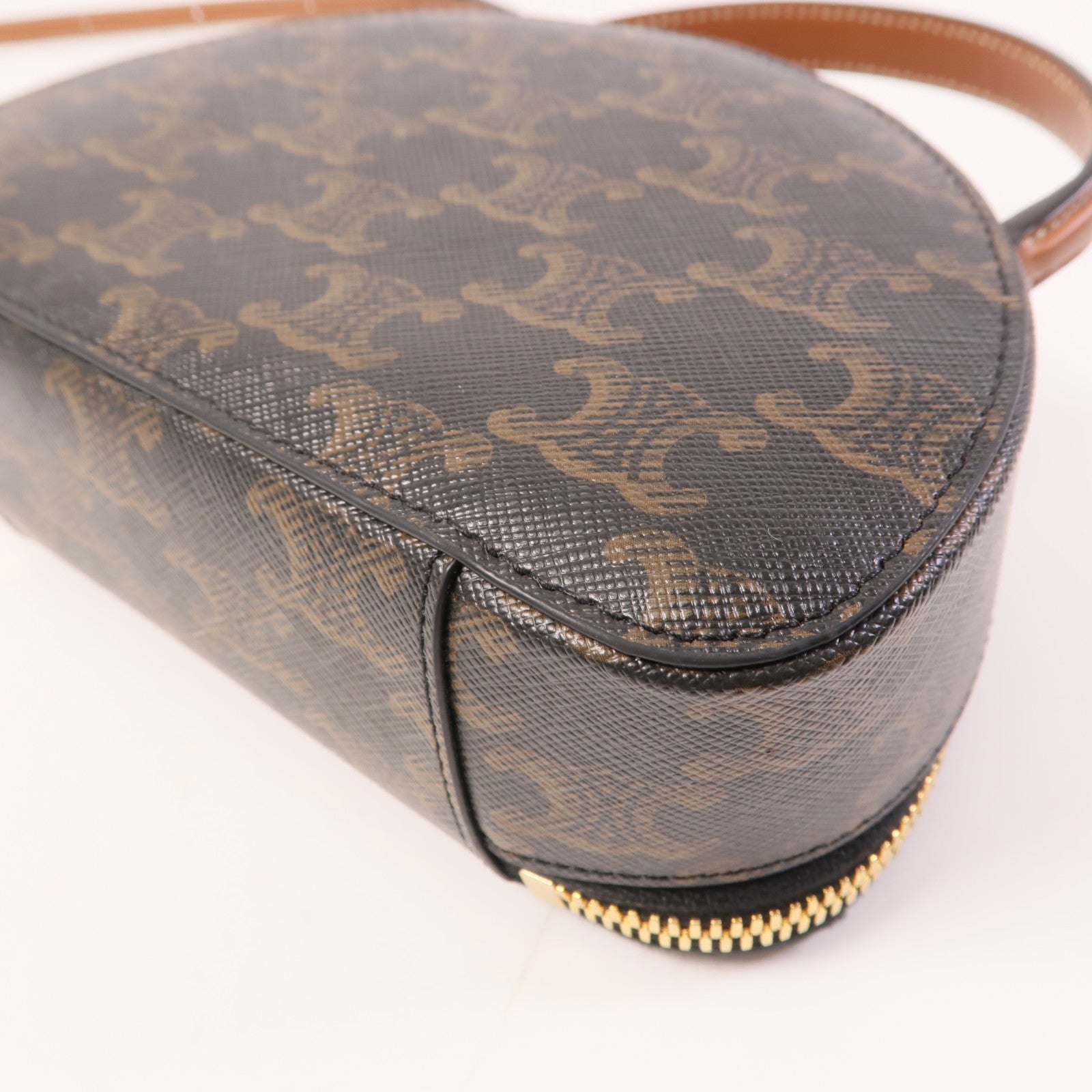 CELINE 【激減優惠】塗層帆布Half Moon Case金扣手挽肩背兩用袋