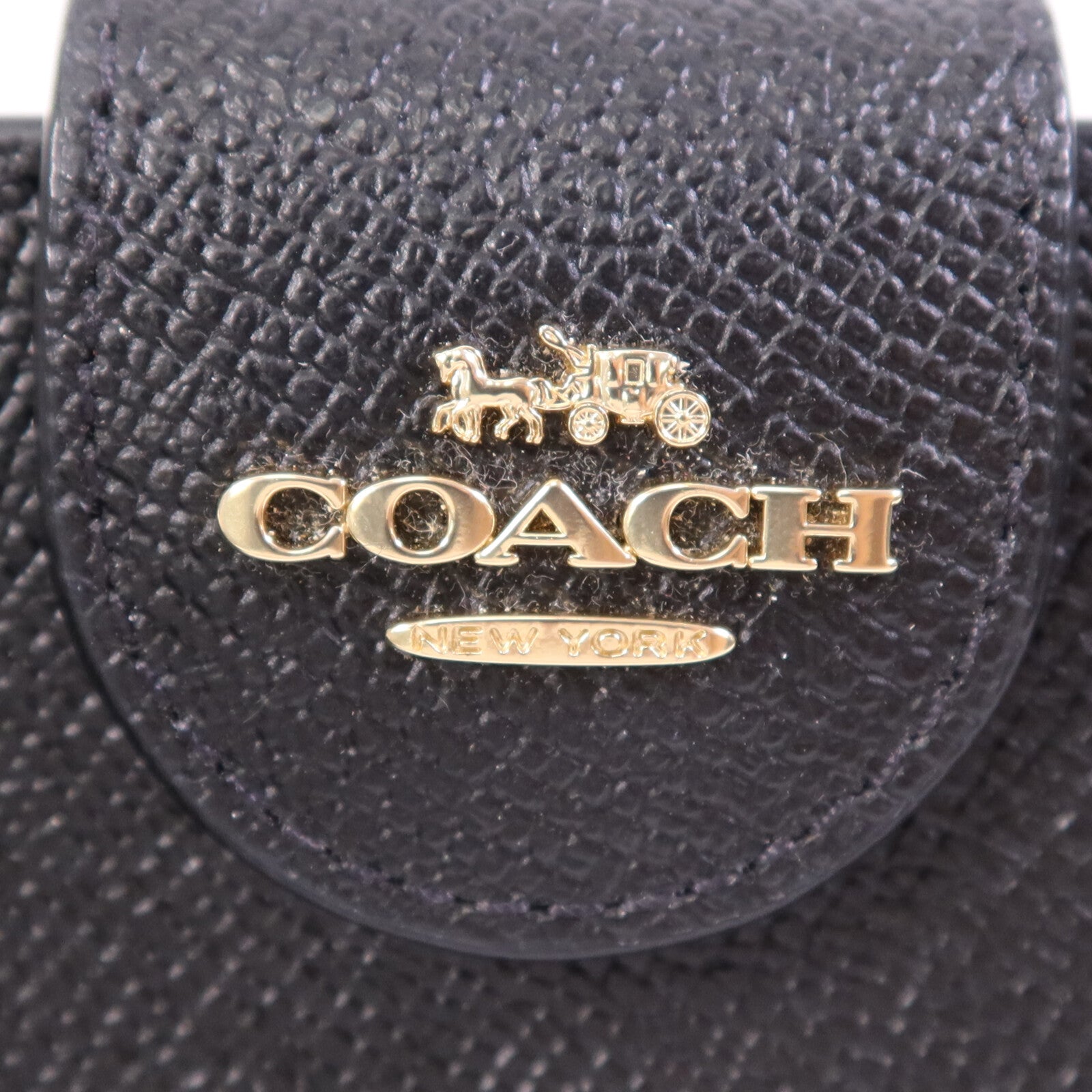 COACH 牛皮皮革Wallet金扣錢包