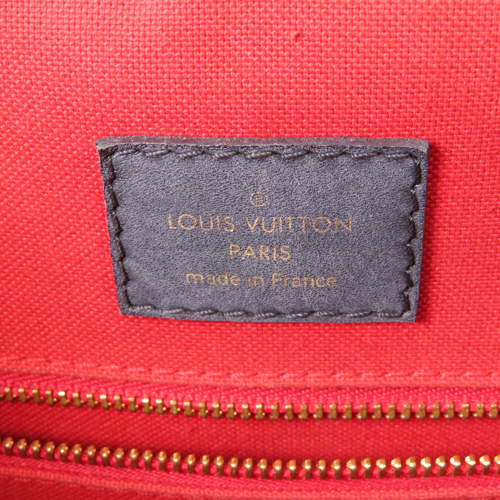 LOUIS VUITTON Monogram Giant/Monogram Reverse On The Go MM金扣手挽肩背兩用袋