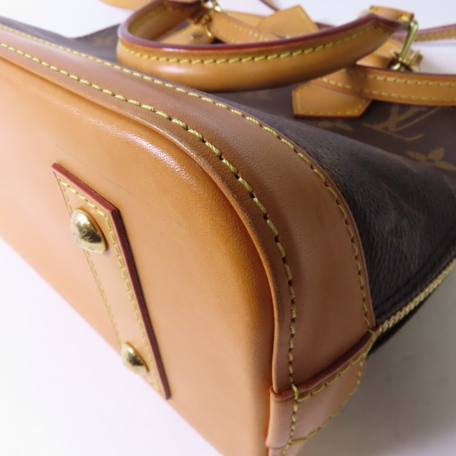 LOUIS VUITTON 【激減優惠】Monogram Alma BB金扣手挽肩背兩用袋啡色
