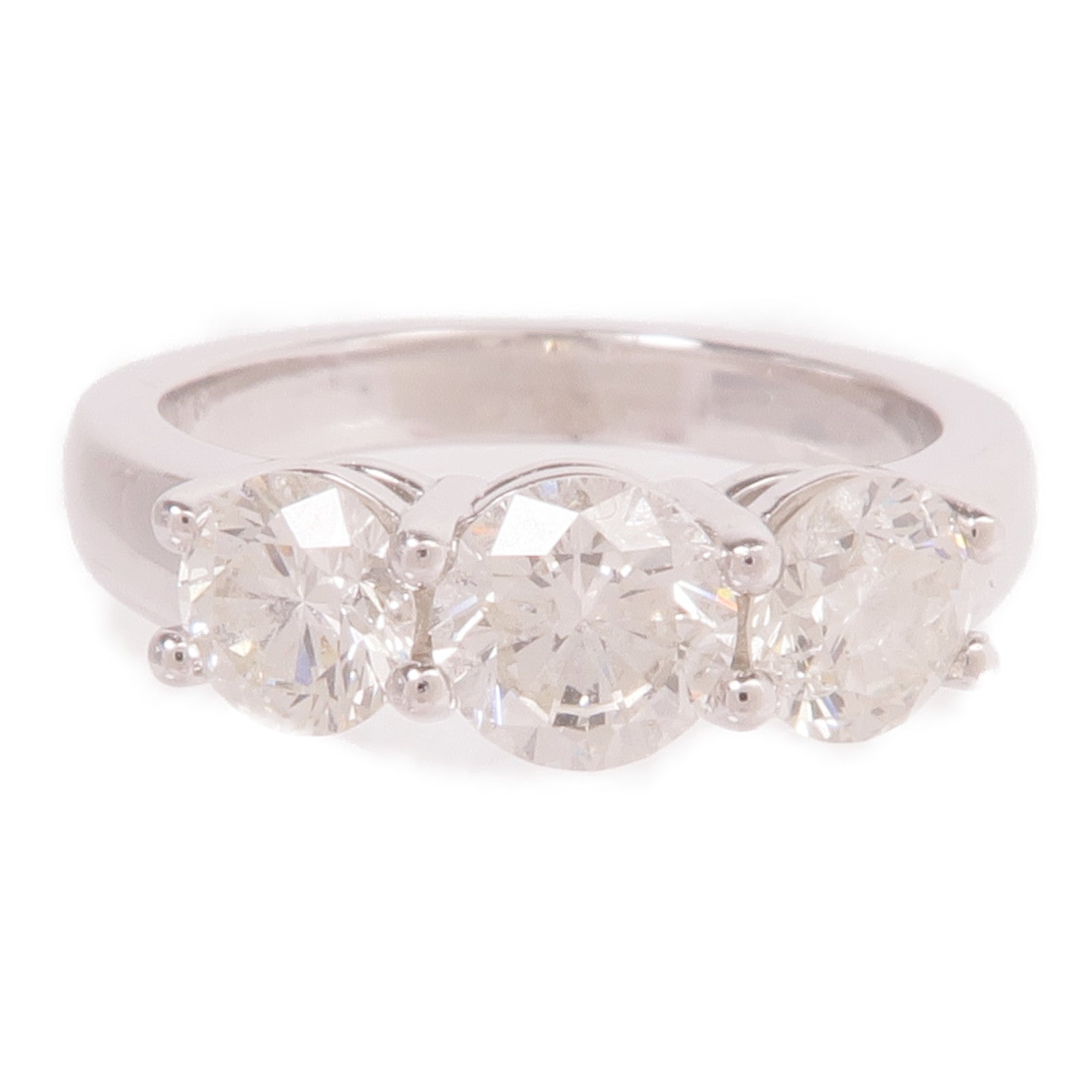 JEWELRY 【激減優惠】18K白金Diamond Ring鑽石戒指US#3.75