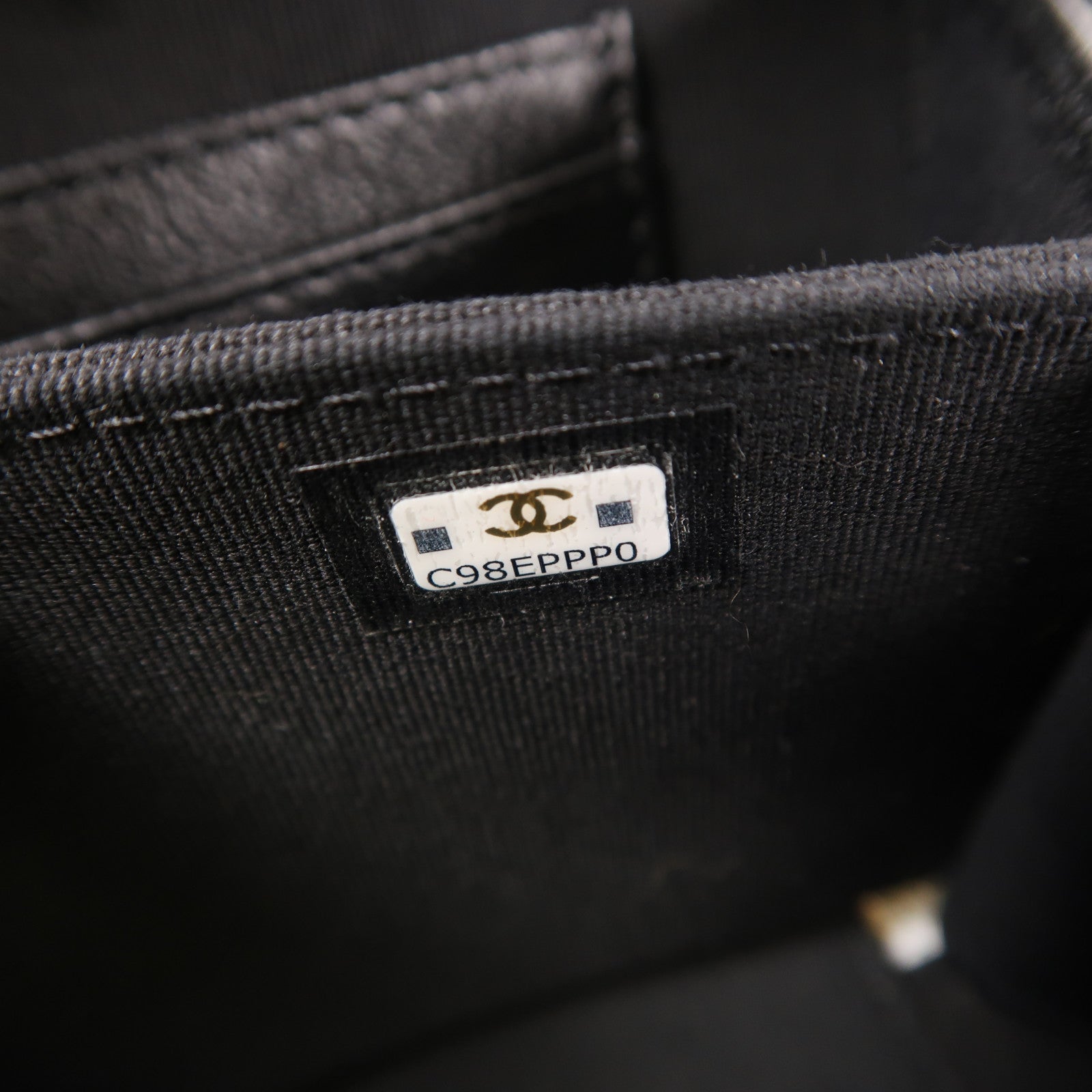 CHANEL 牛皮皮革Vanity Case金扣手挽肩背兩用袋