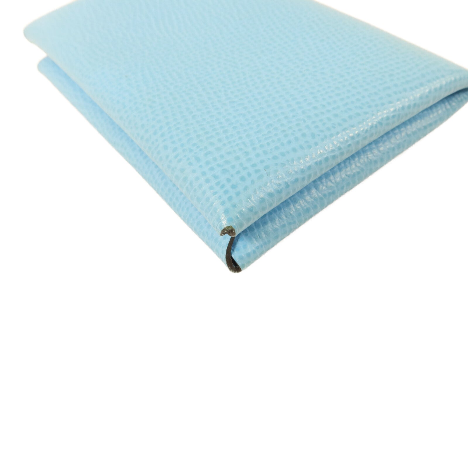 HERMES Epsom皮革Calvi Card Holder卡片套Bleu Celeste