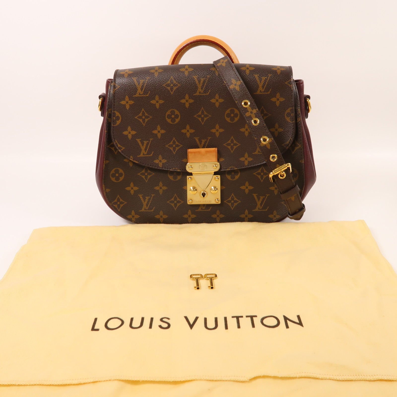 LOUIS VUITTON Monogram Eden MM金扣手挽肩背兩用袋