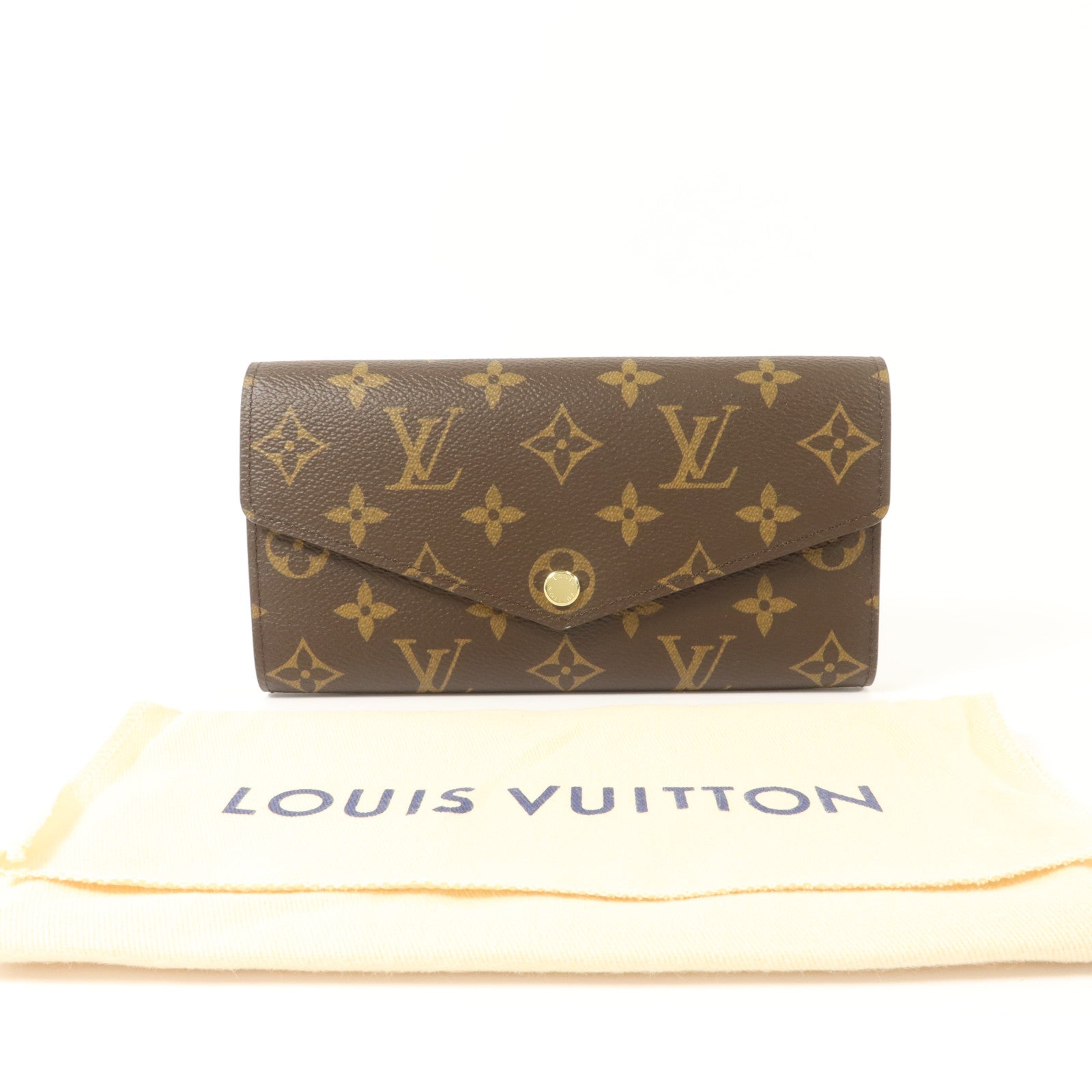 LOUIS VUITTON Monogram Portefeuille Sara金扣長錢包