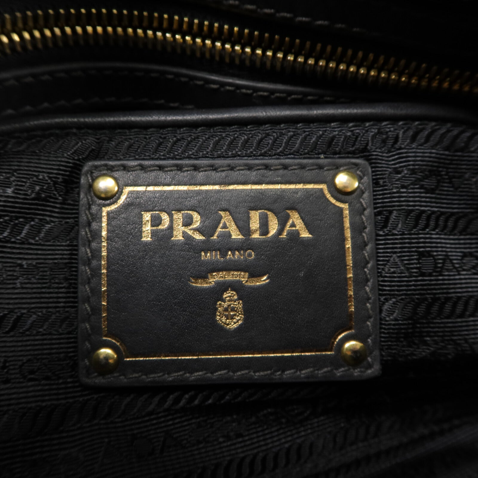 PRADA 牛皮皮革Sacca Shoulder Bag手挽肩背兩用袋