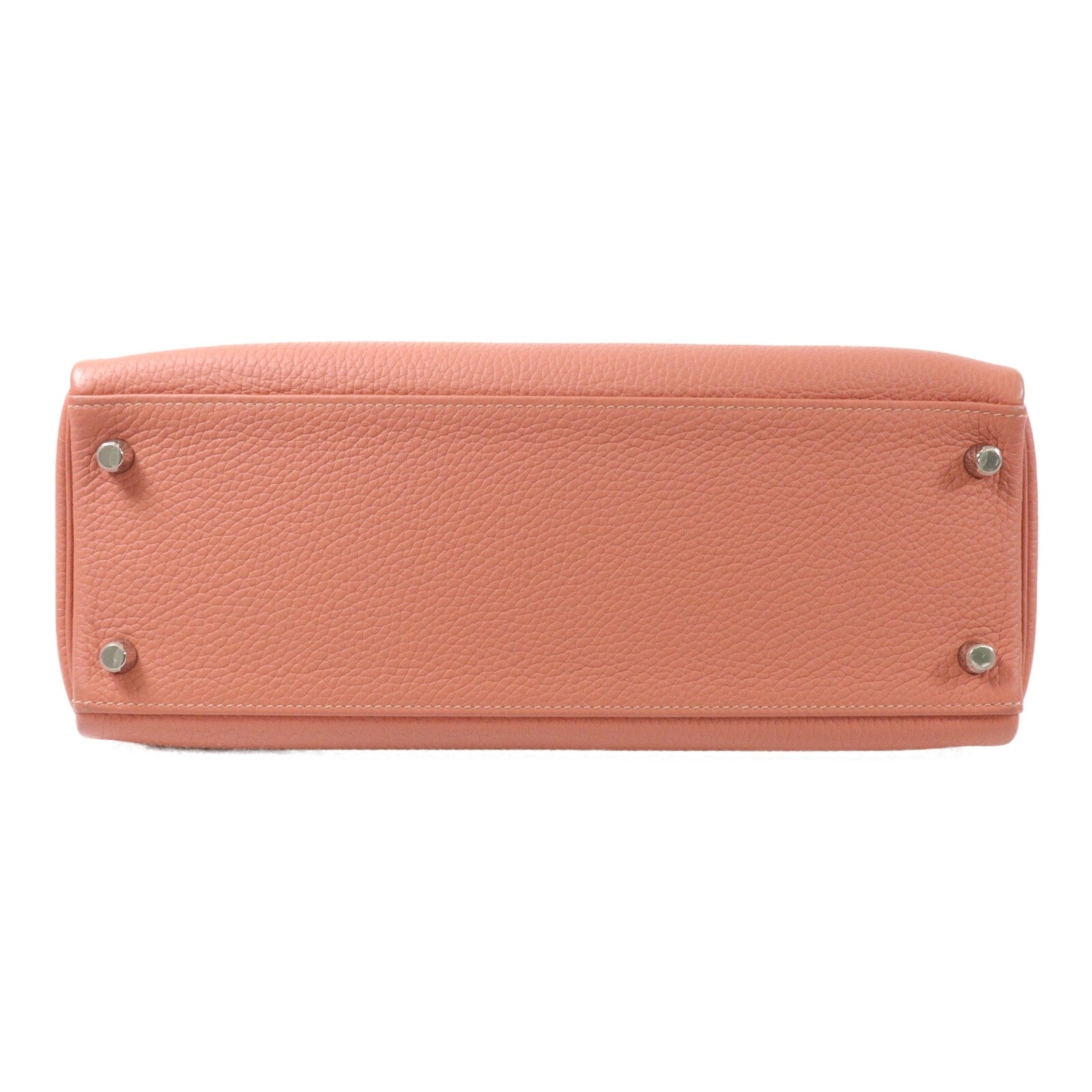 HERMES Clemence皮革Kelly 32手挽肩背兩用袋Rose Tes