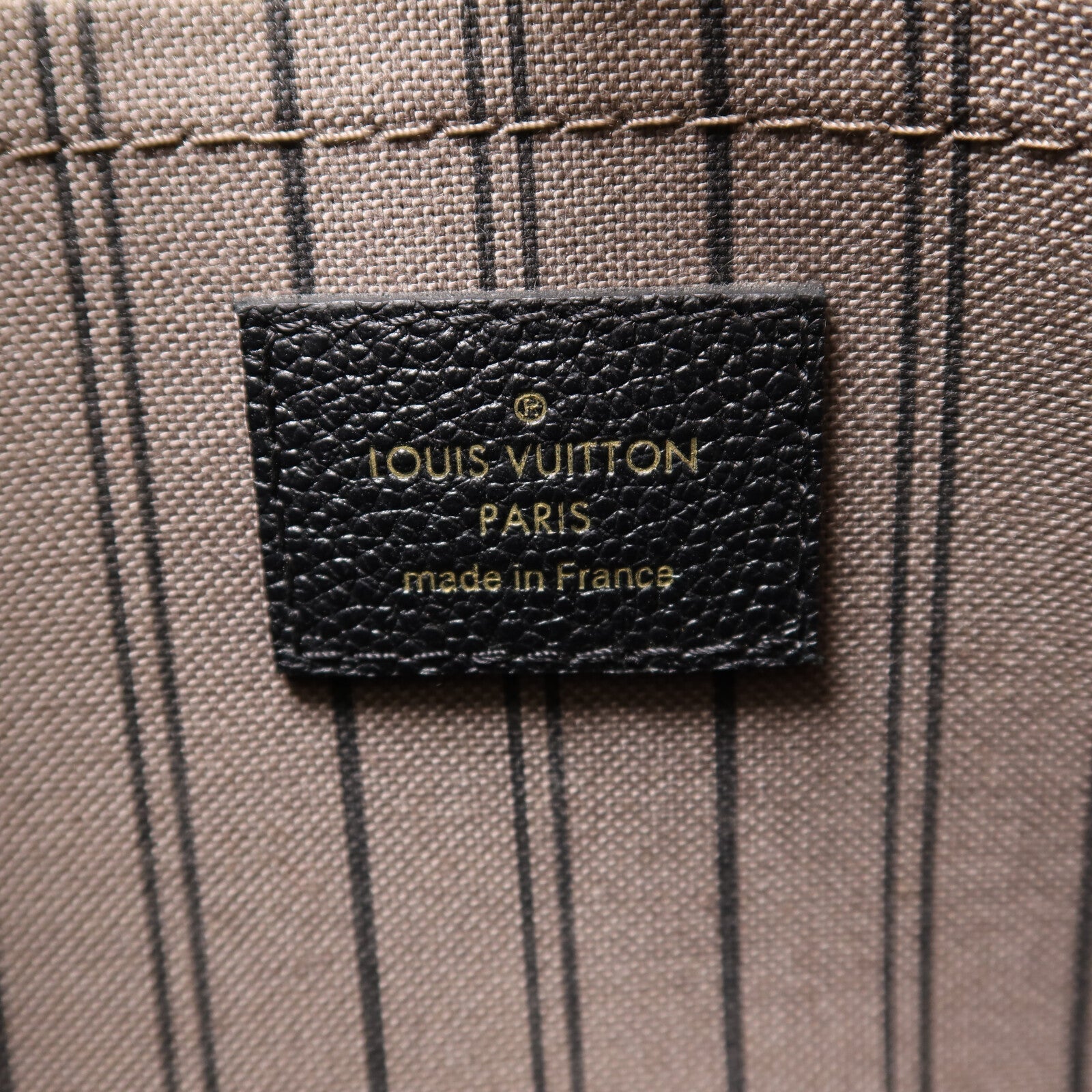 LOUIS VUITTON Monogram Empreinte Montaigne MM手挽肩背兩用袋