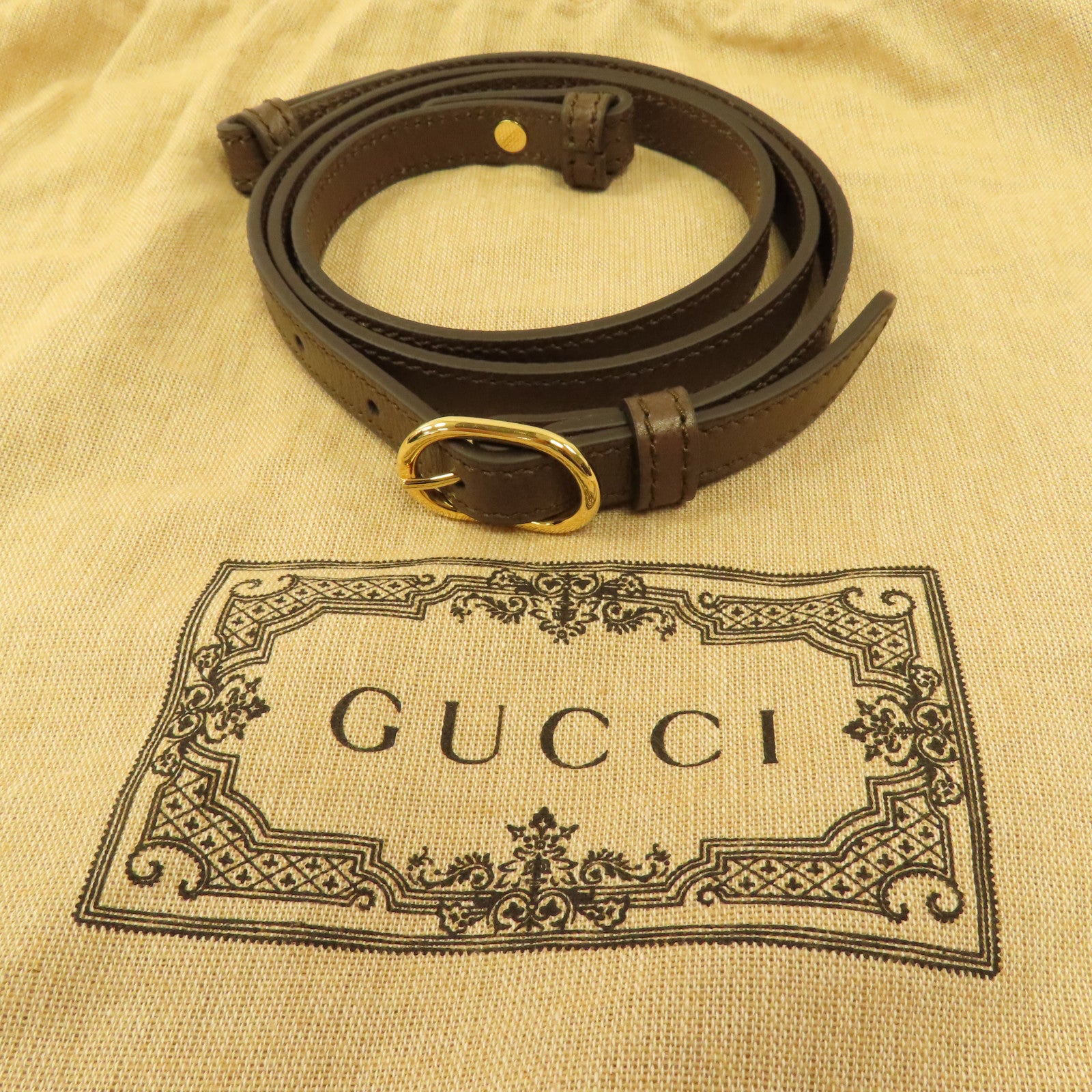 GUCCI 塗層帆布Ophidia GG金扣肩背袋