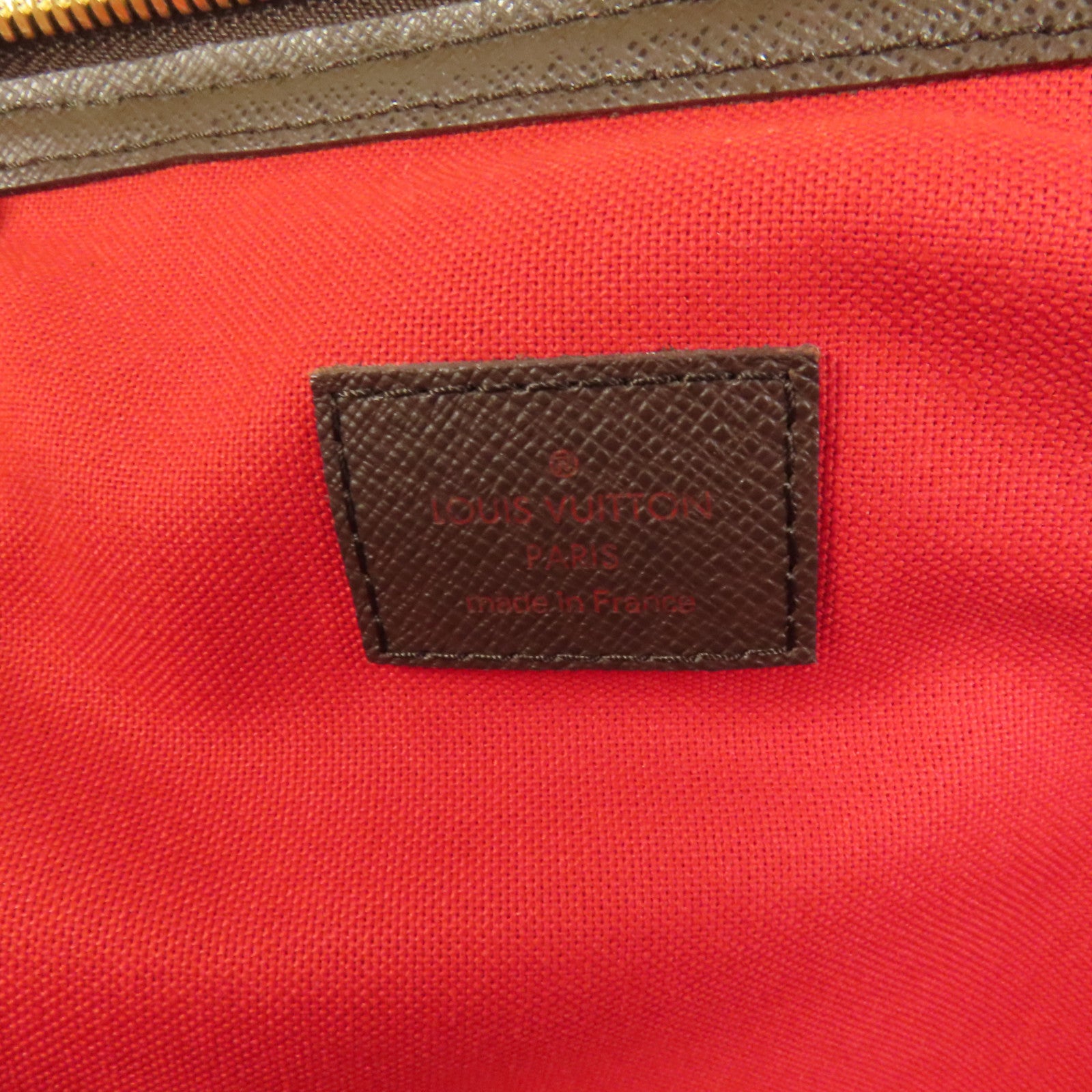 LOUIS VUITTON Damier Belem PM金扣手挽袋