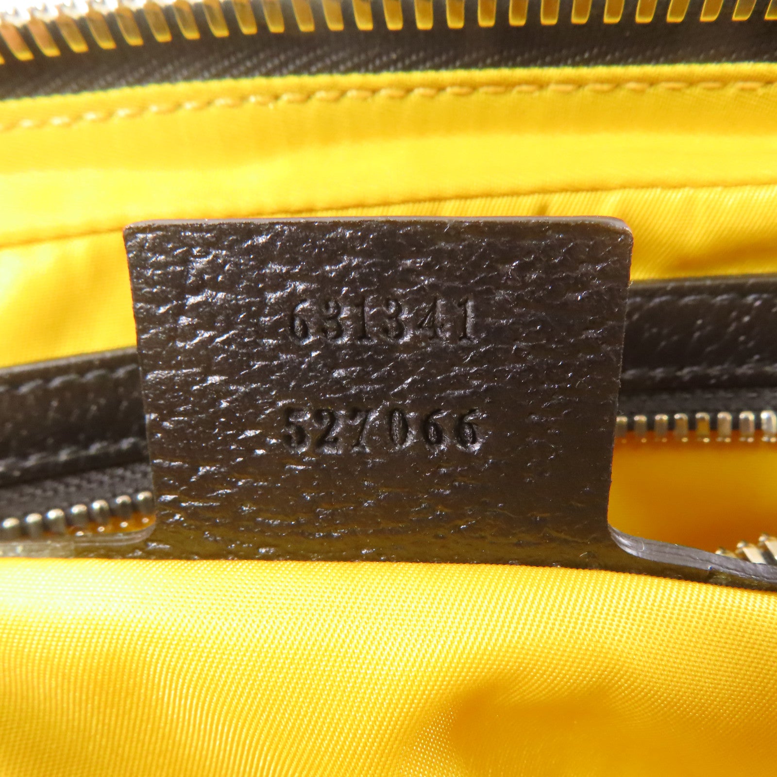 GUCCI 尼龍/皮革Waist Bag銀扣腰包黃色