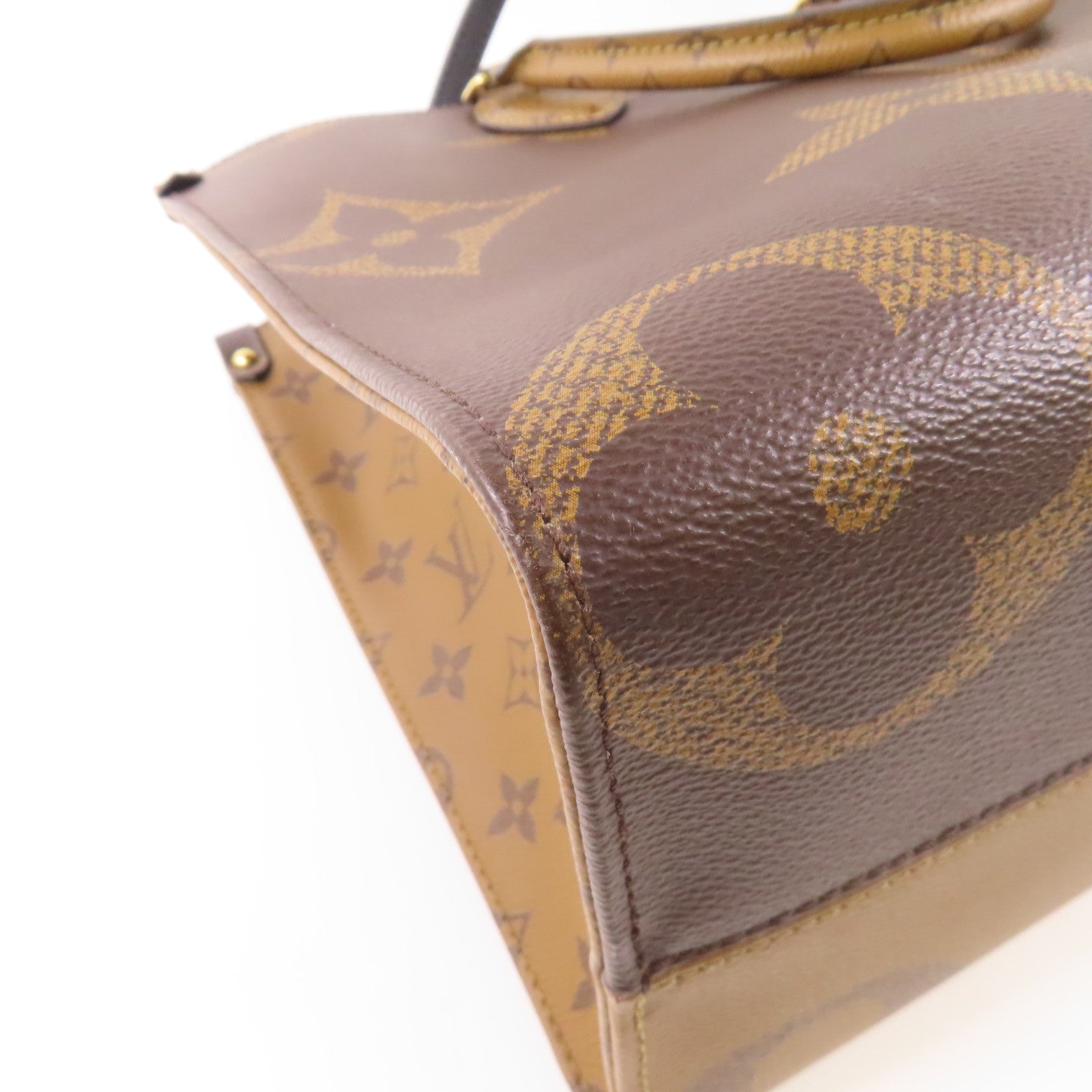 LOUIS VUITTON 【激減優惠】Monogram Giant/Monogram Reverse On The Go MM金扣手挽肩背兩用袋